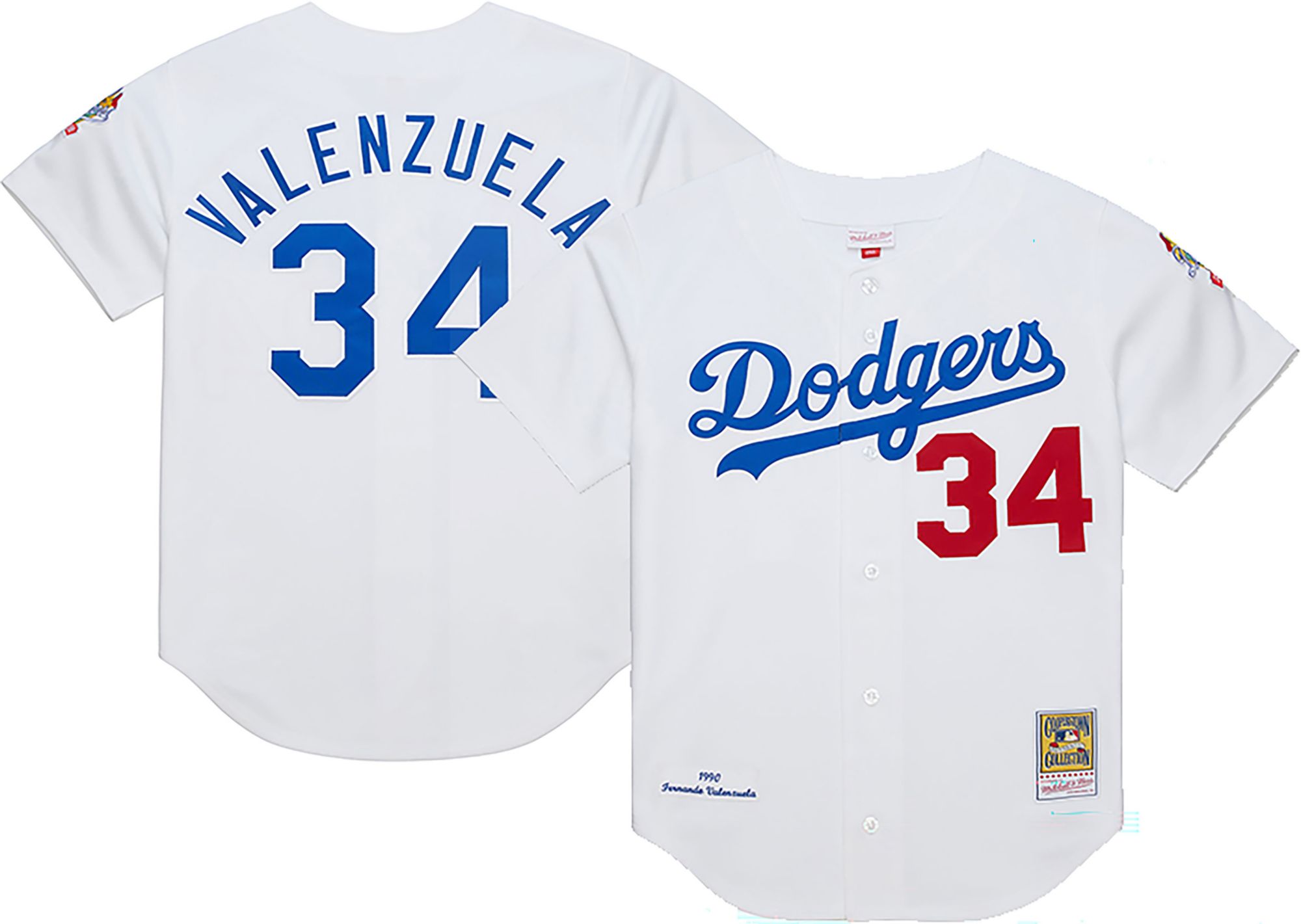 Mitchell & Ness Dodgers 34 ユニフォーム　永久欠番 Mitchell & Ness Men's Los Angeles Dodgers White Fernando
