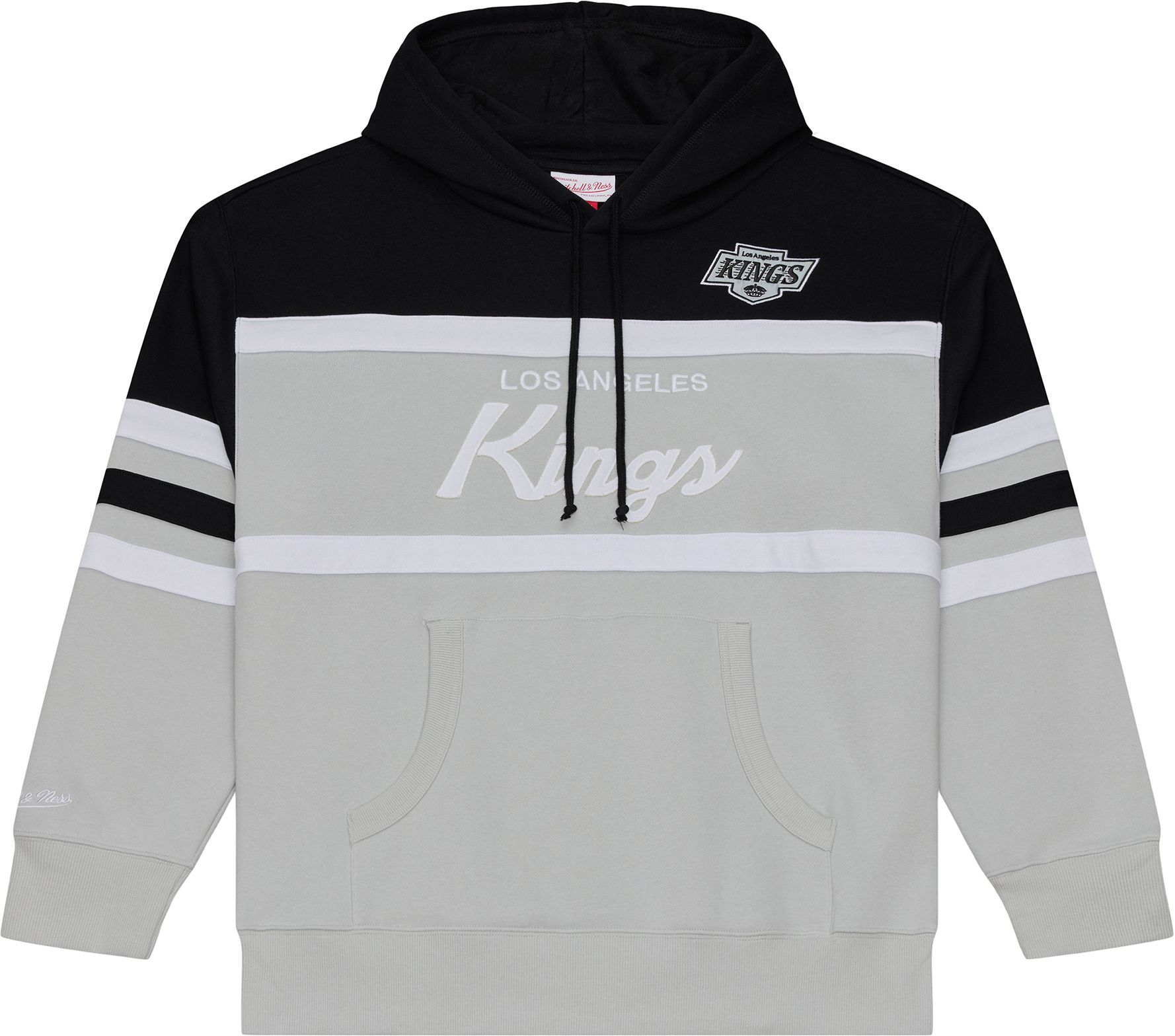 Mitchell & Ness Men's Los Angeles Kings Grey and Black Head Coach