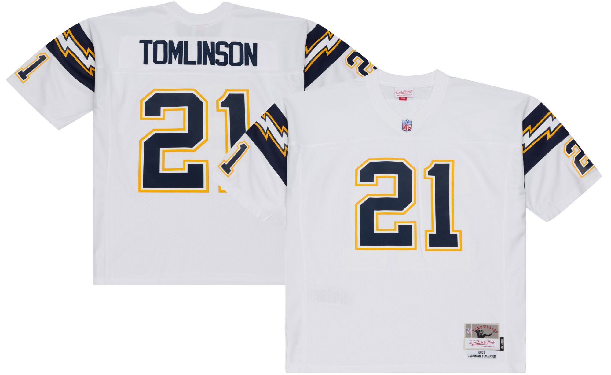 Mitchell & Ness Men's Los Angeles Chargers White LaDainian