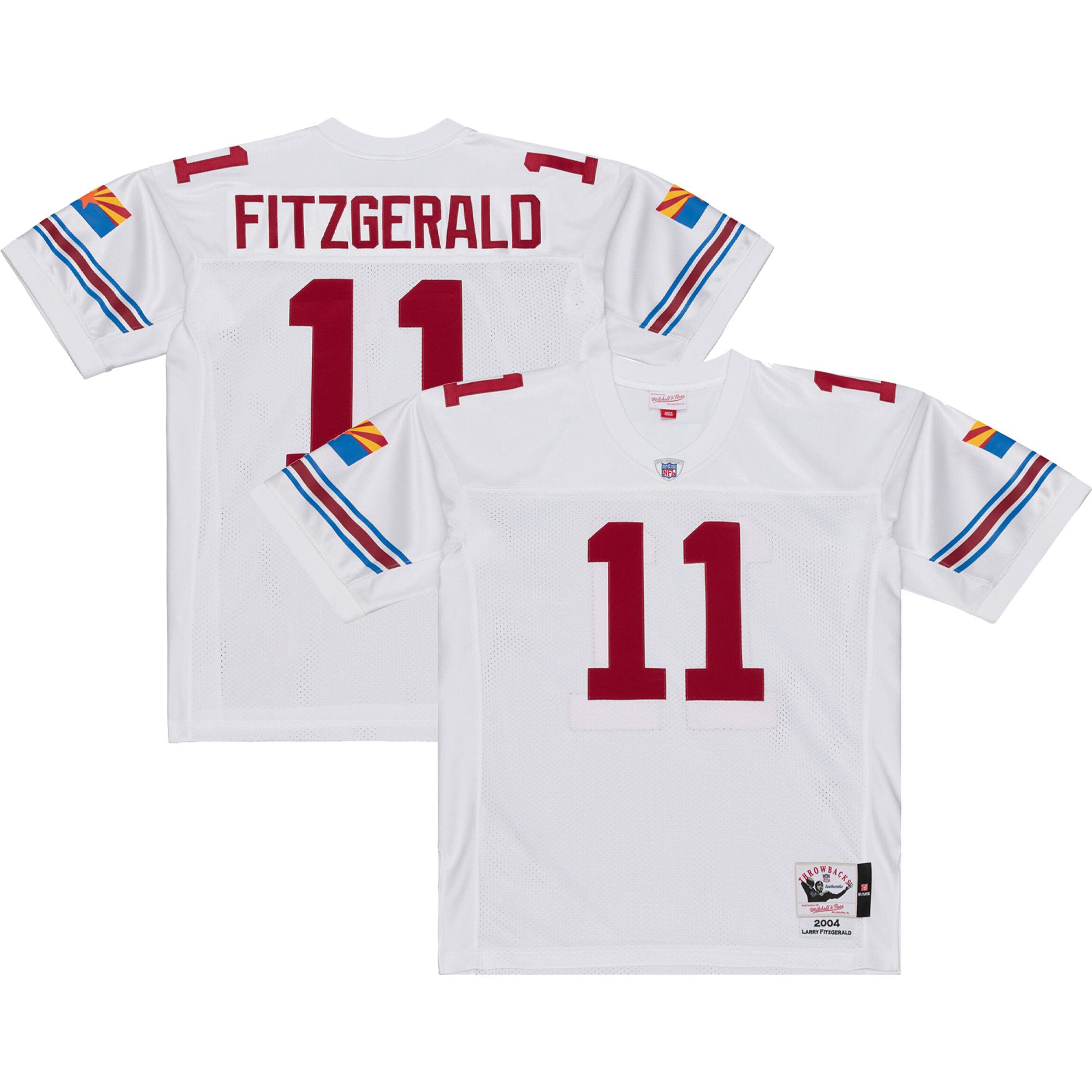 Mitchell & Ness Men's Arizona Cardinals Larry Fitzgerald #11 White