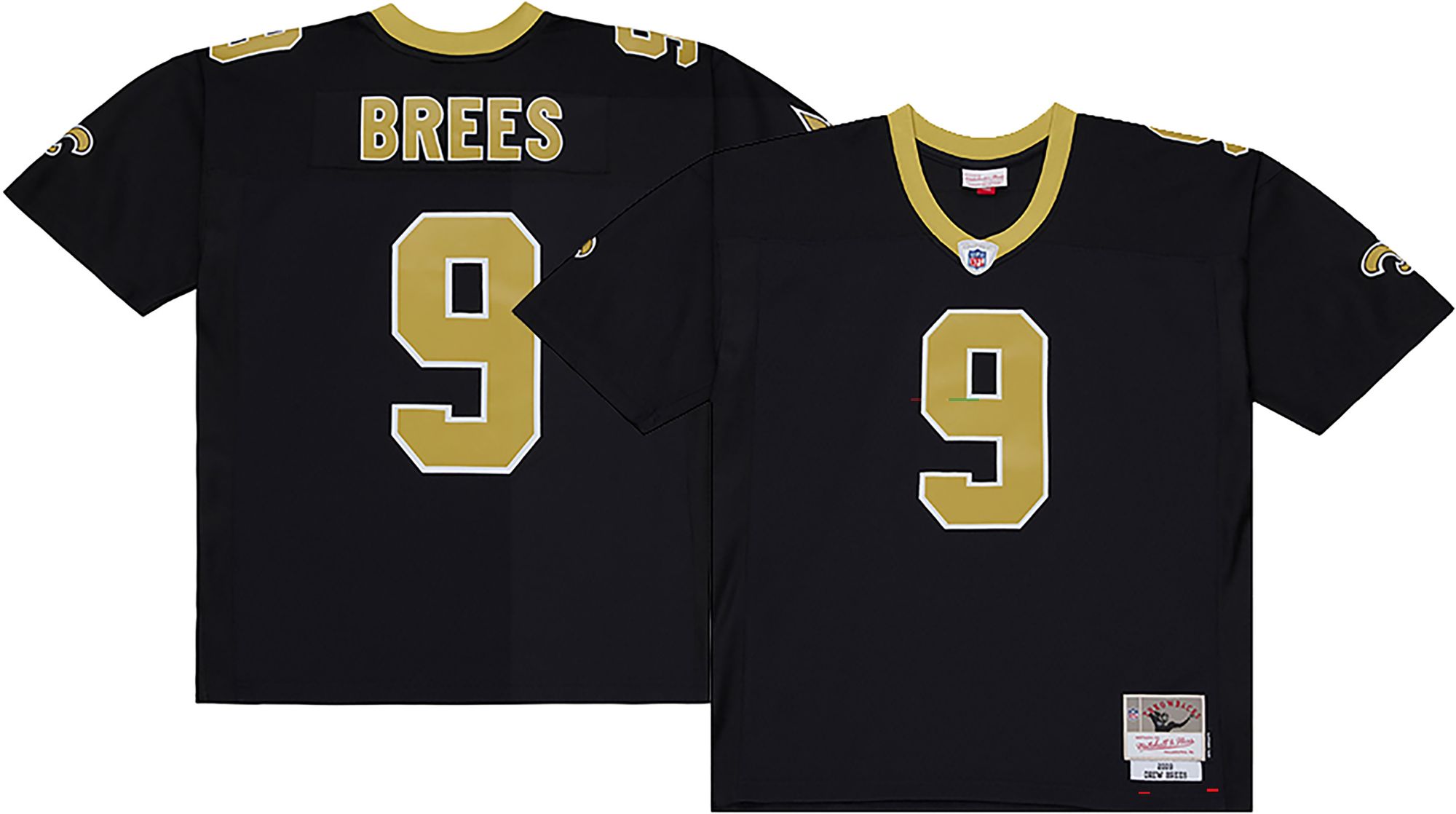 Mitchell & Ness Men's New Orleans Saints Drew Brees #9 Black