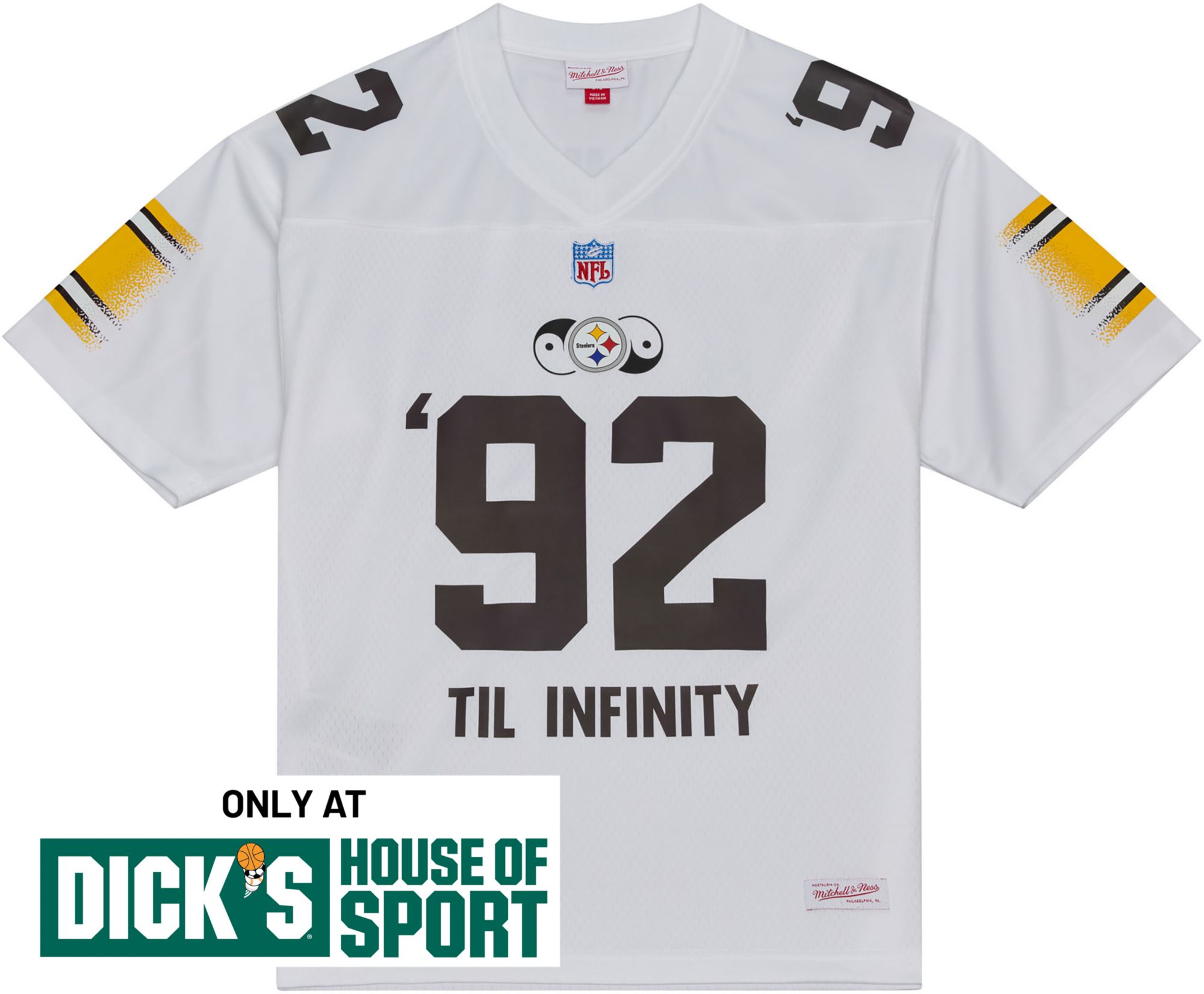 Mitchell & Ness Men's NFL Pittsburgh Steelers x Mac Miller White