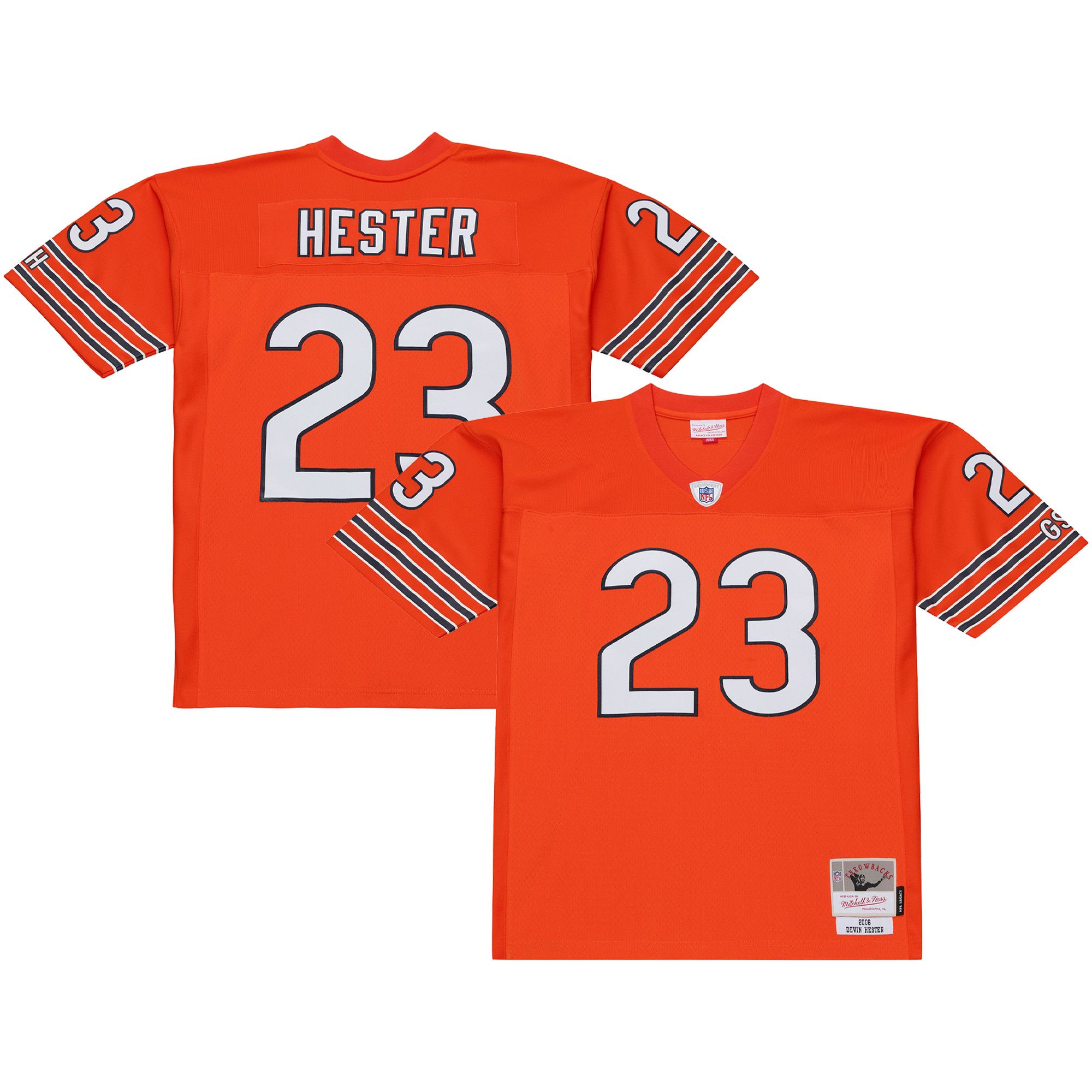 Mitchell & Ness Men's Chicago Bears Orange Devin Hester #23 Jersey