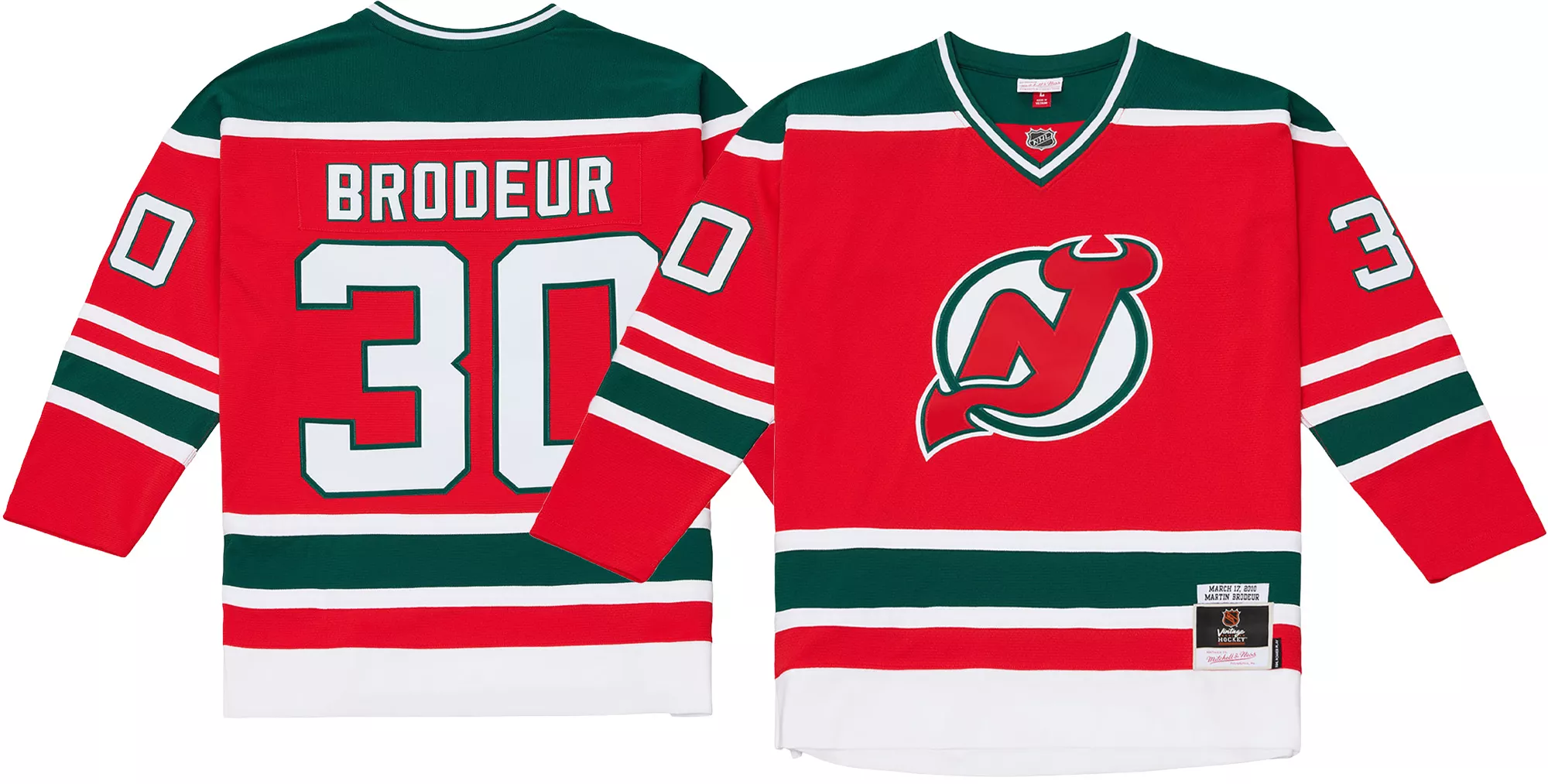 Mitchell & Ness Men's New Jersey Devils Martin Brodeur Premier Player Jersey