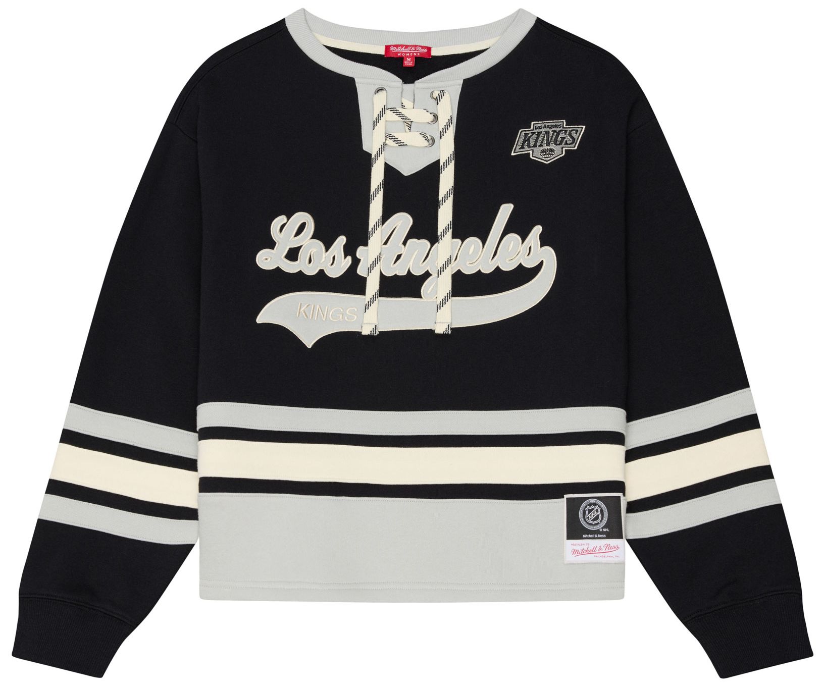 Mitchell & Ness Women's Los Angeles Kings Lace Up Crewneck