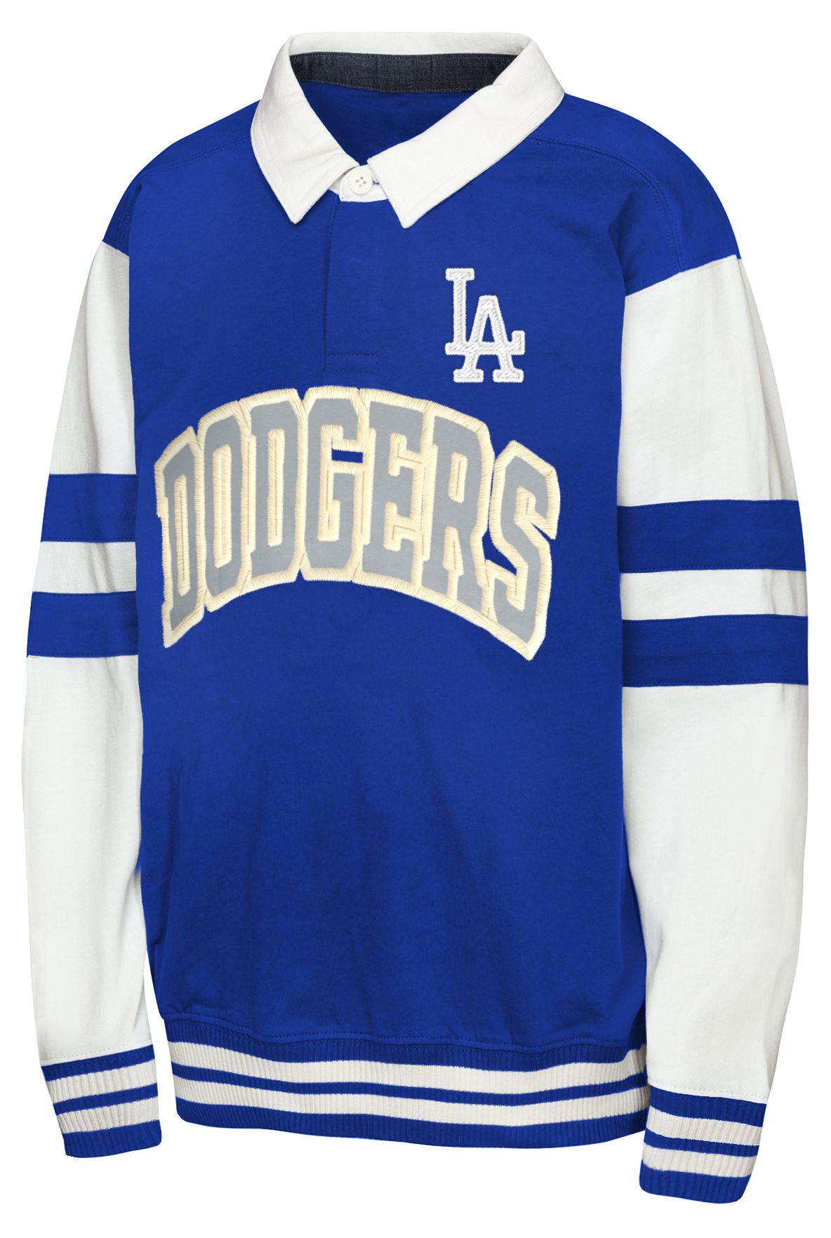MLB Team Apparel Boys' Los Angeles Dodgers Royal Fielder MVP Long