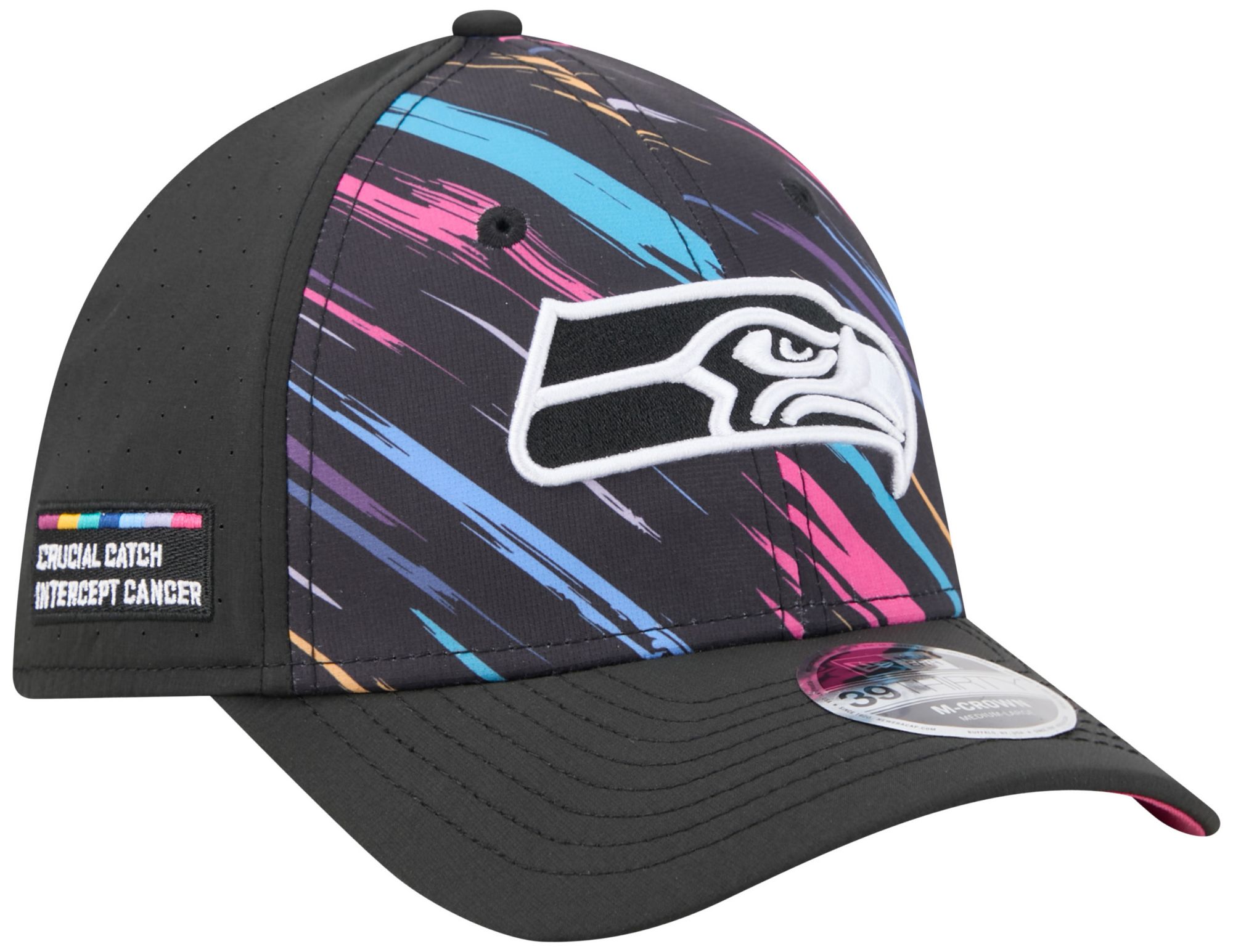 Seattle Seahawks キャップ ワンサイズ New Era Adult Seattle Seahawks Crucial Catch 39Thirty Stretch Fit