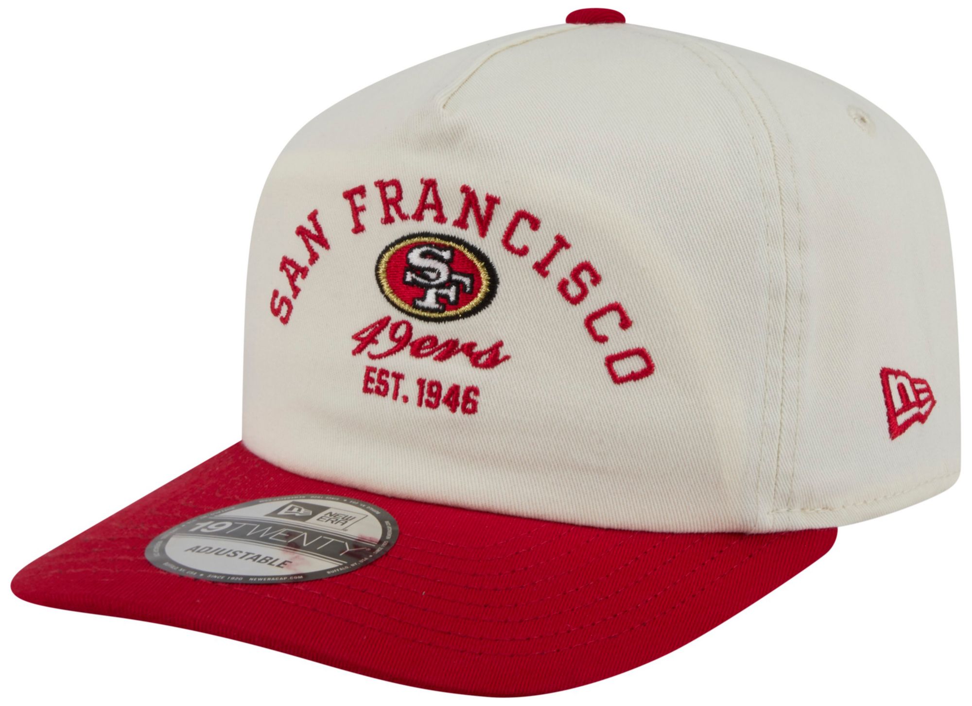 New Era Adult San Francisco 49ers Red Stacked 19Twenty Adjustable