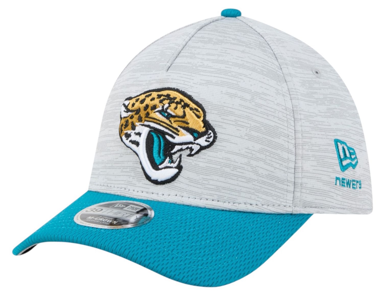 New Era Adult Jacksonville Jaguars Grey Tech 39Thirty Stretch Fit