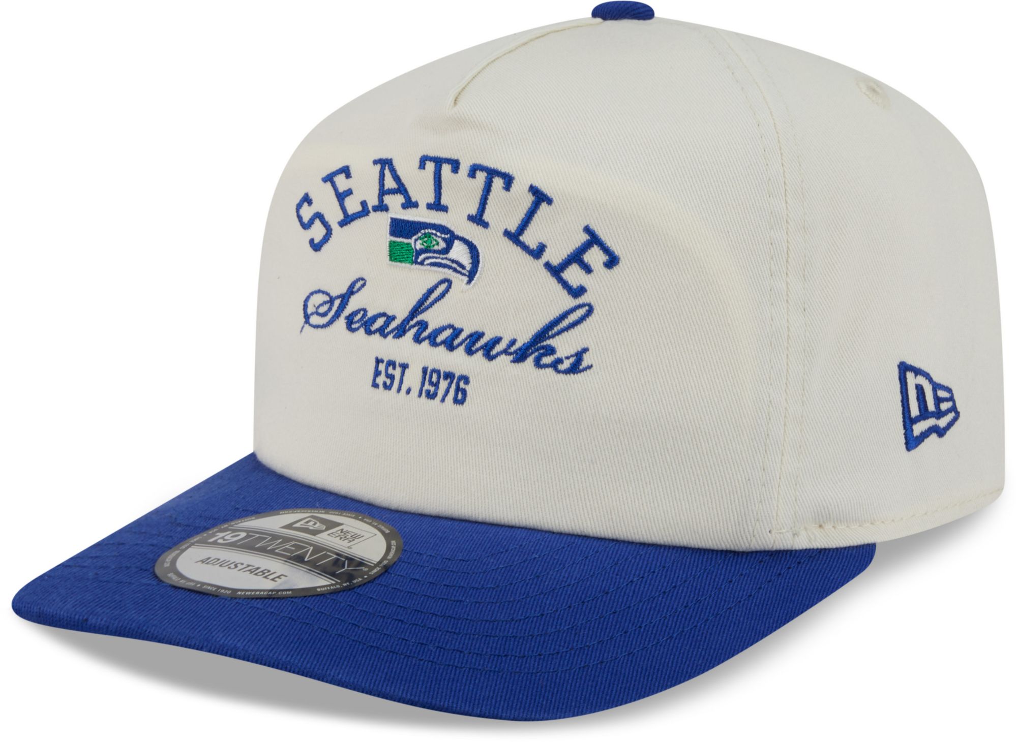 Seattle Seahawks キャップ ワンサイズ New Era Adult Seattle Seahawks Medium Blue Stacked 19Twenty