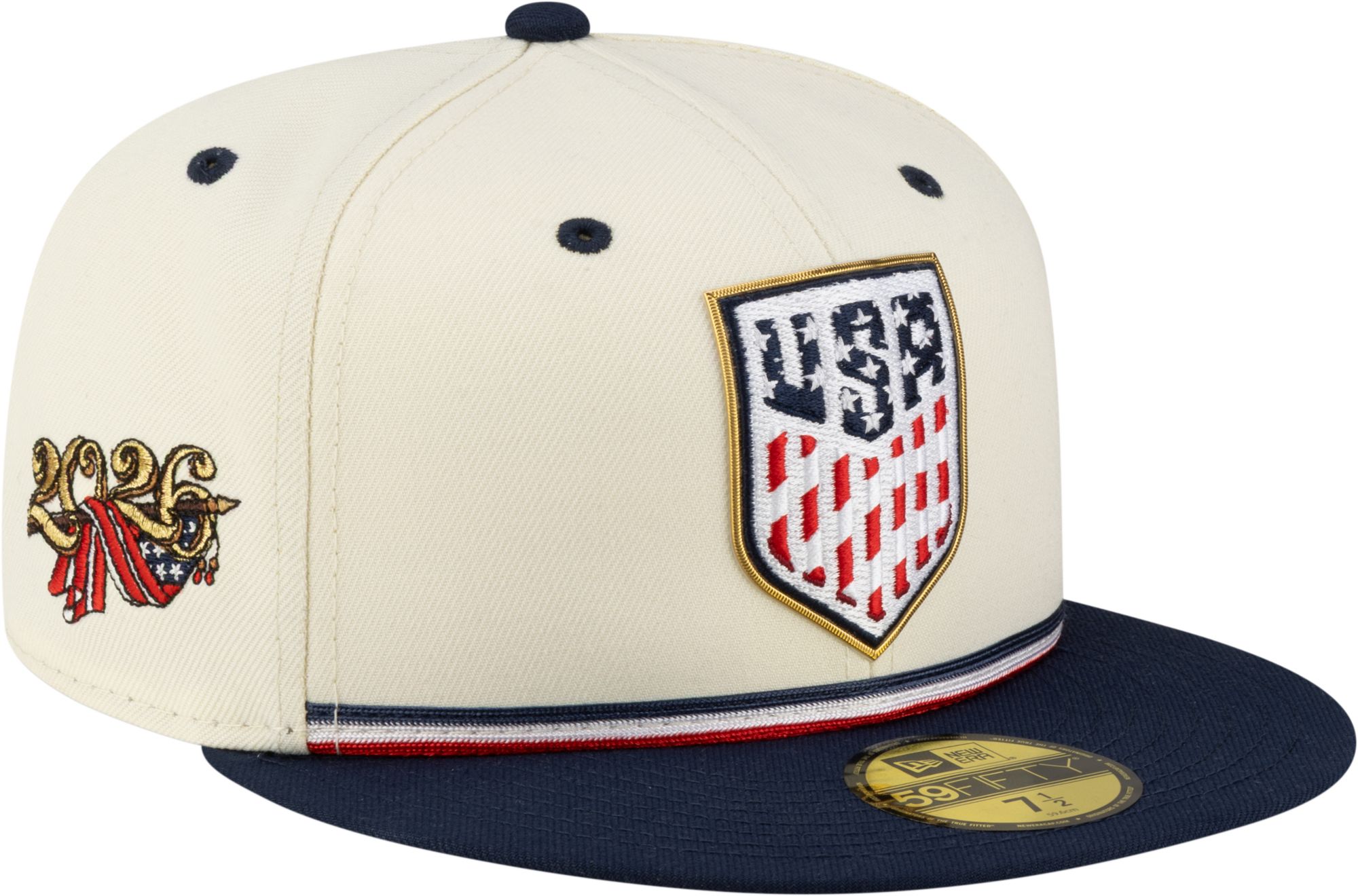 【美品】U.S HAT リカスタマイズ サイズS-M New Era Adult USMNT White 59Fifty Fitted Hat | Dick's Sporting Goods