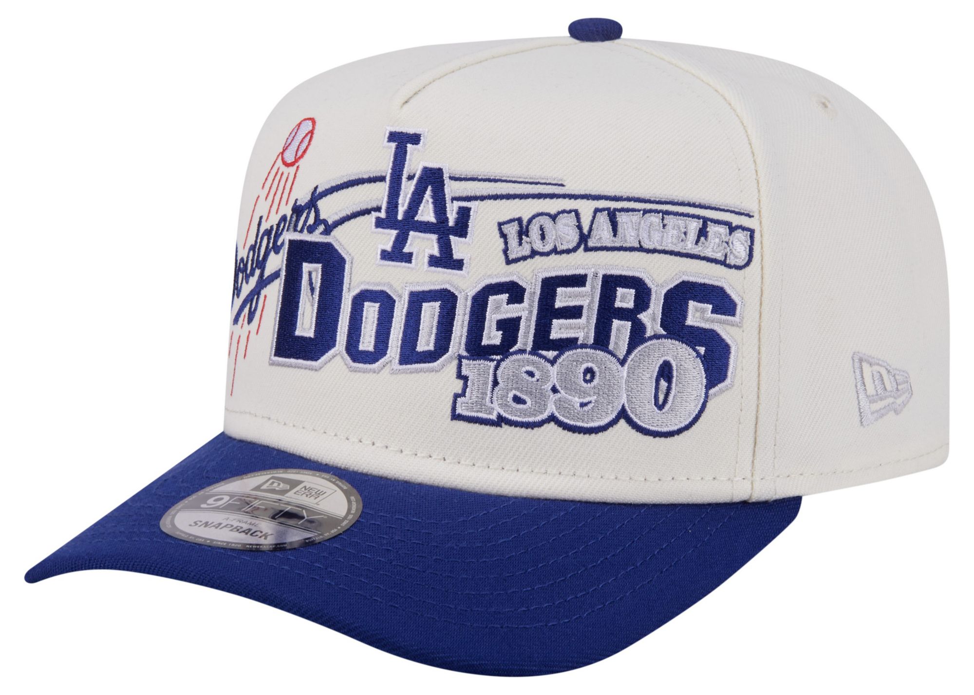 New Era Adult Los Angeles Dodgers Cream Classic 9Fifty Adjustable