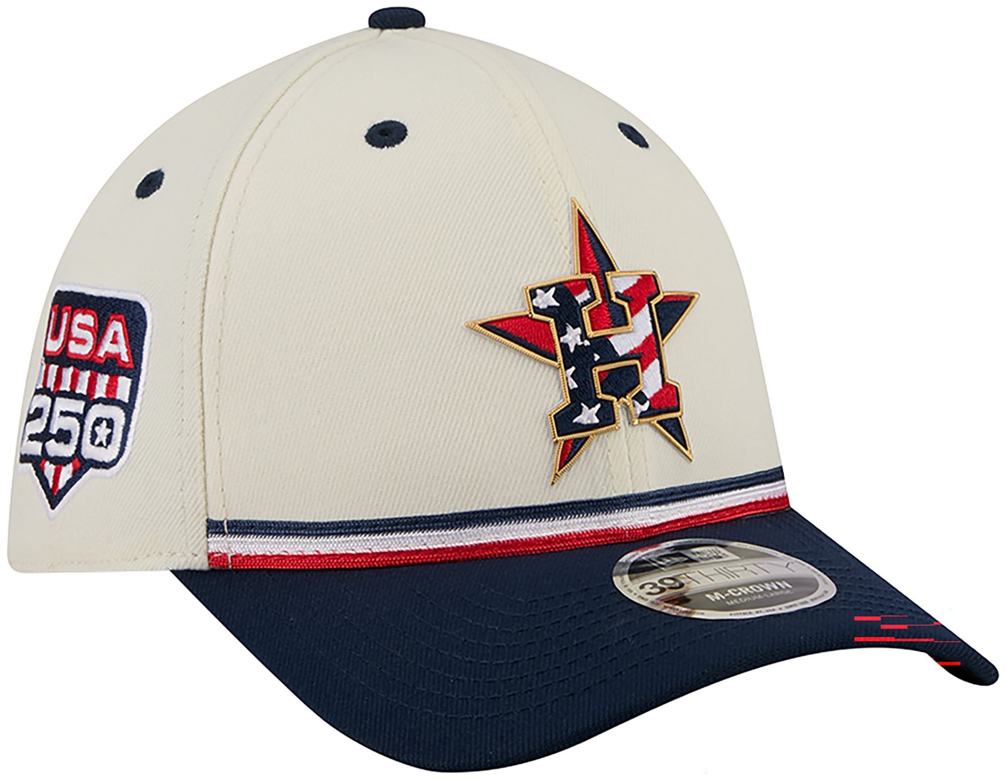 New Era Adult Houston Astros 4th of July 39Thirty Stretch Fit Hat