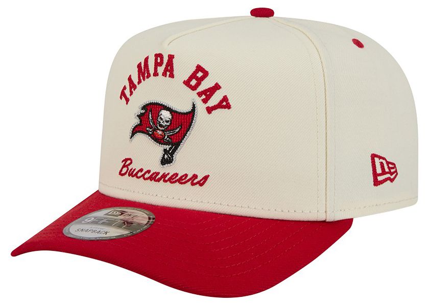 New Era Adult Tampa Bay Buccaneers White Arched 9Fifty Adjustable