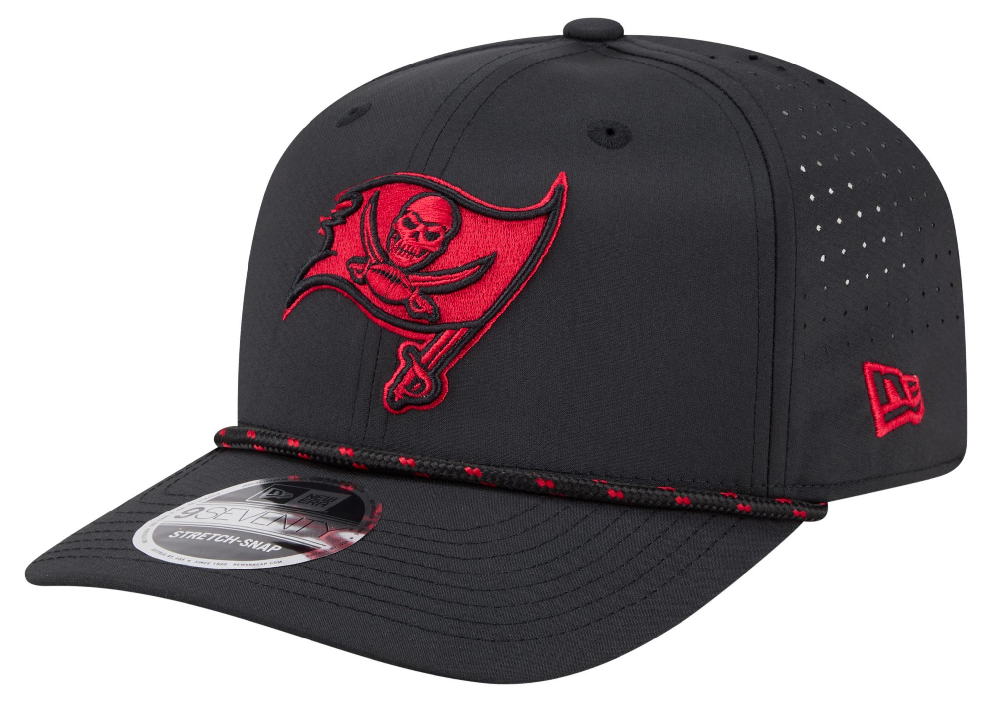 New Era Adult Tampa Bay Buccaneers Black Rope 9Seventy Adjustable