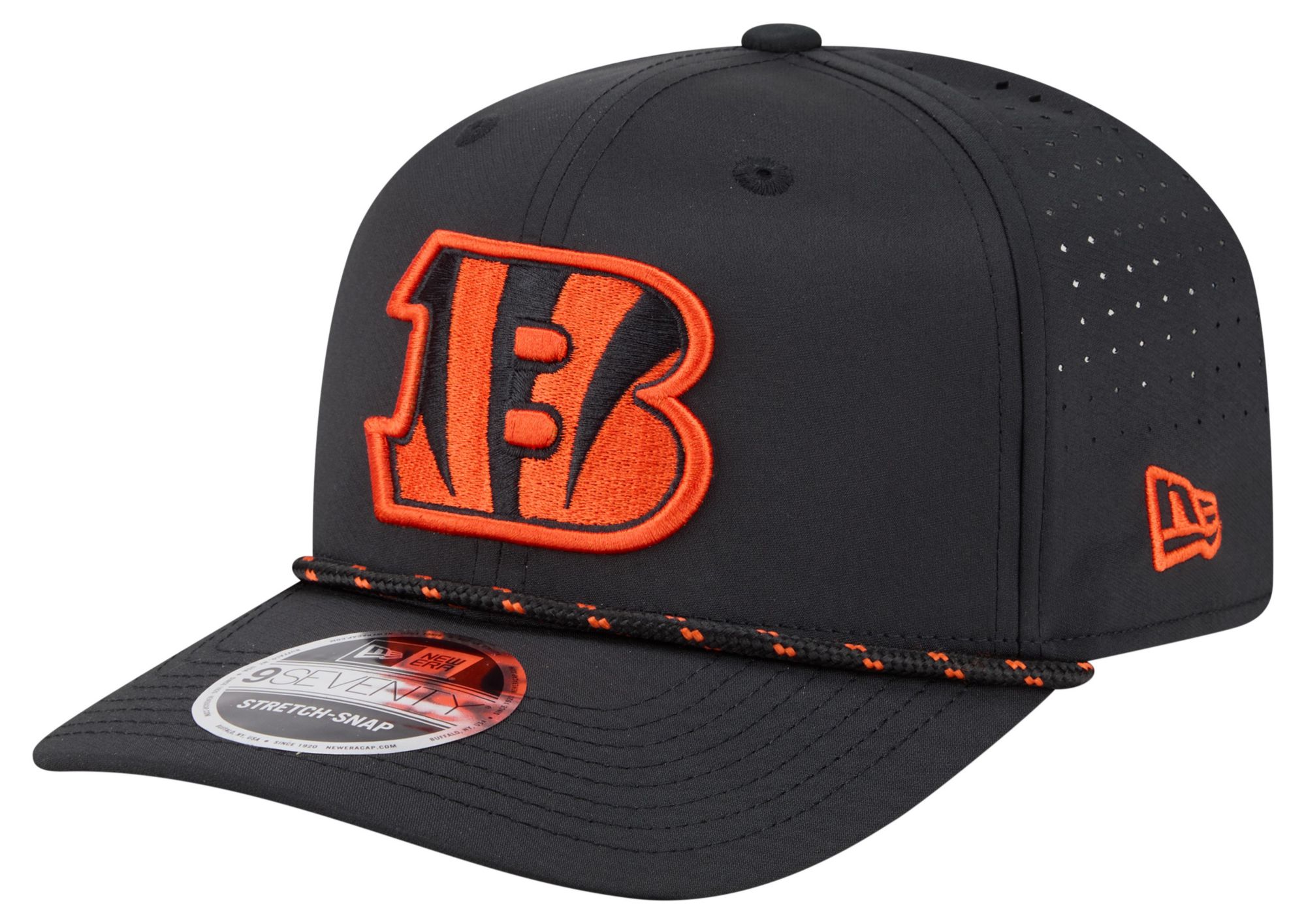 New Era Adult Cincinnati Bengals Black Rope 9Seventy Adjustable