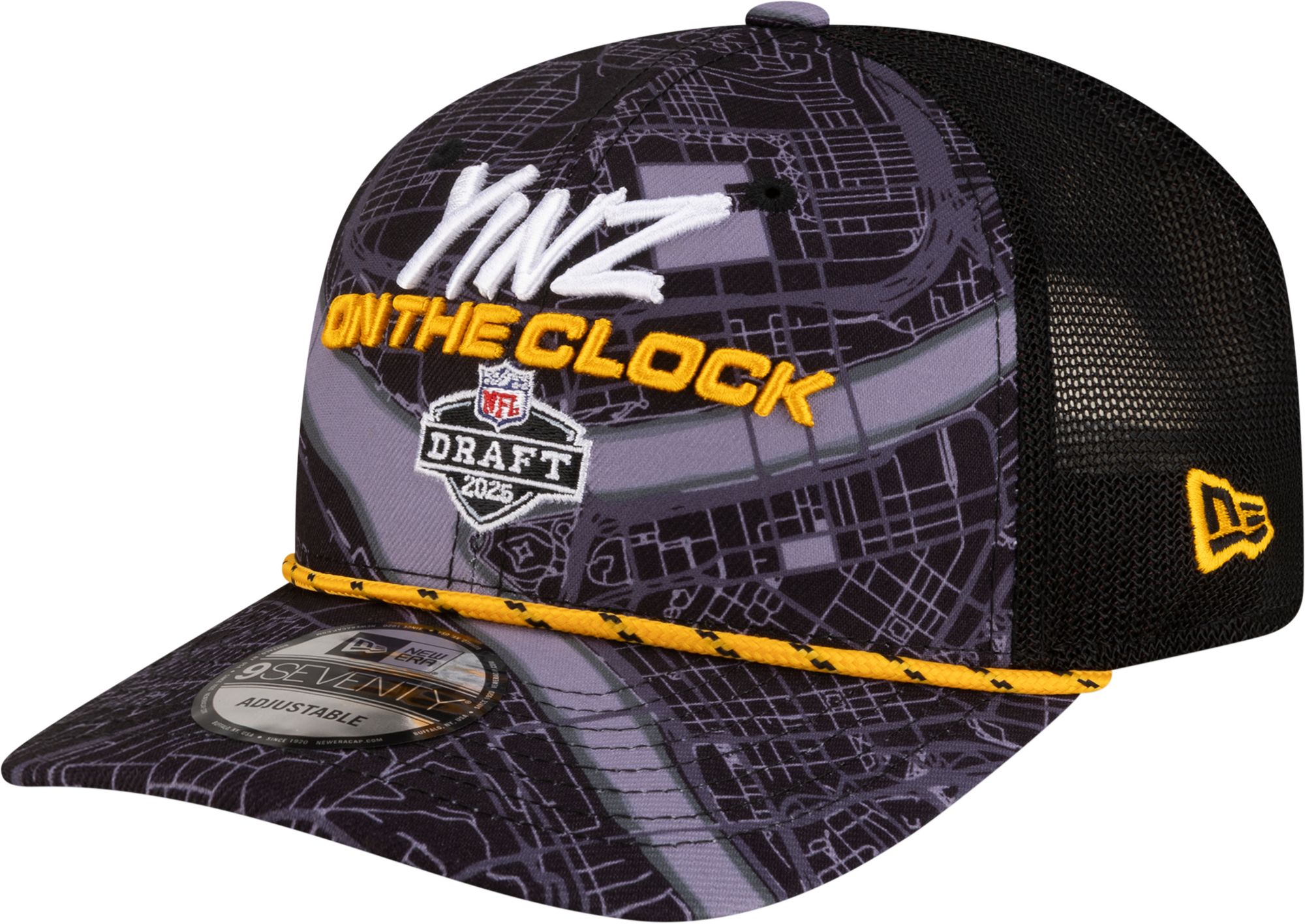 New Era Adult NFL Draft 2026 Clock 9Seventy Adjustable Trucker Hat