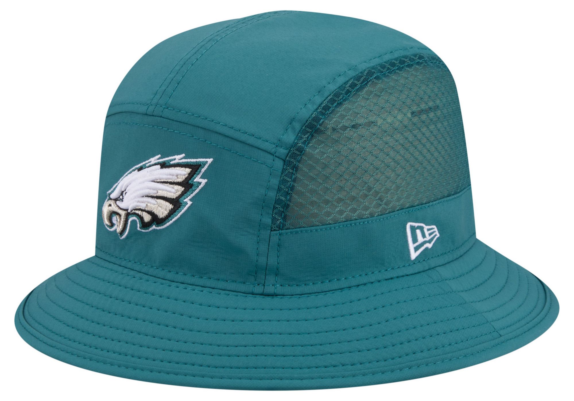 New Era Adult Philadelphia Eagles Dark Green Mesh Bucket Hat