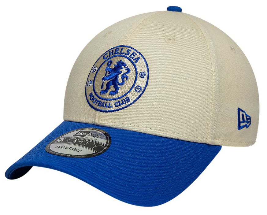 New Era Men's Chelsea FC Off White 9Forty Adjustable Hat | Dick's