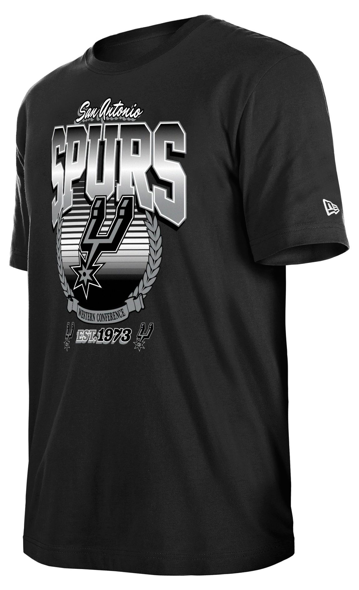 New Era Men's San Antonio Spurs Black Logo T-Shirt | Dick's
