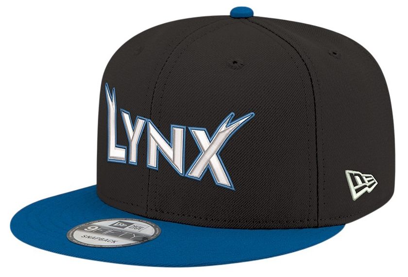 New Era Men's Minnesota Lynx Black Wordmark Rebel 9Fifty
