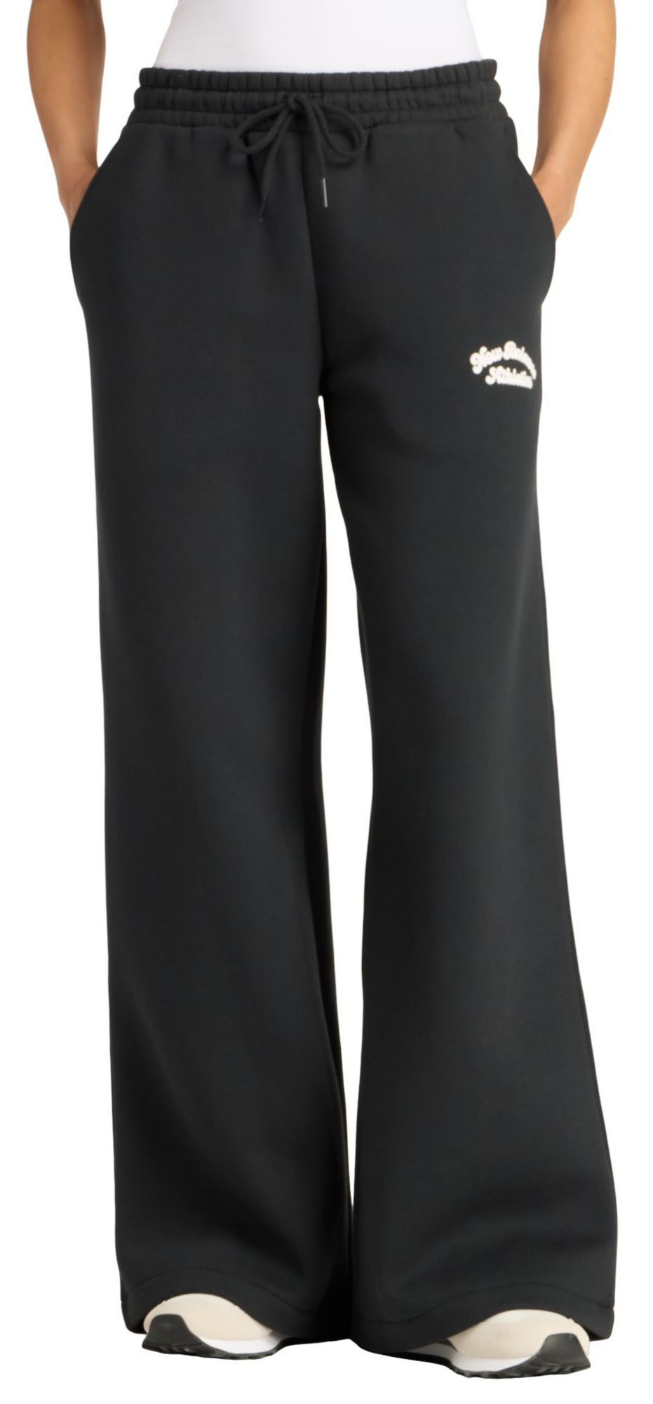 New Balance Women's Linear Heritage Fleece Wide Leg Pants | Dick's