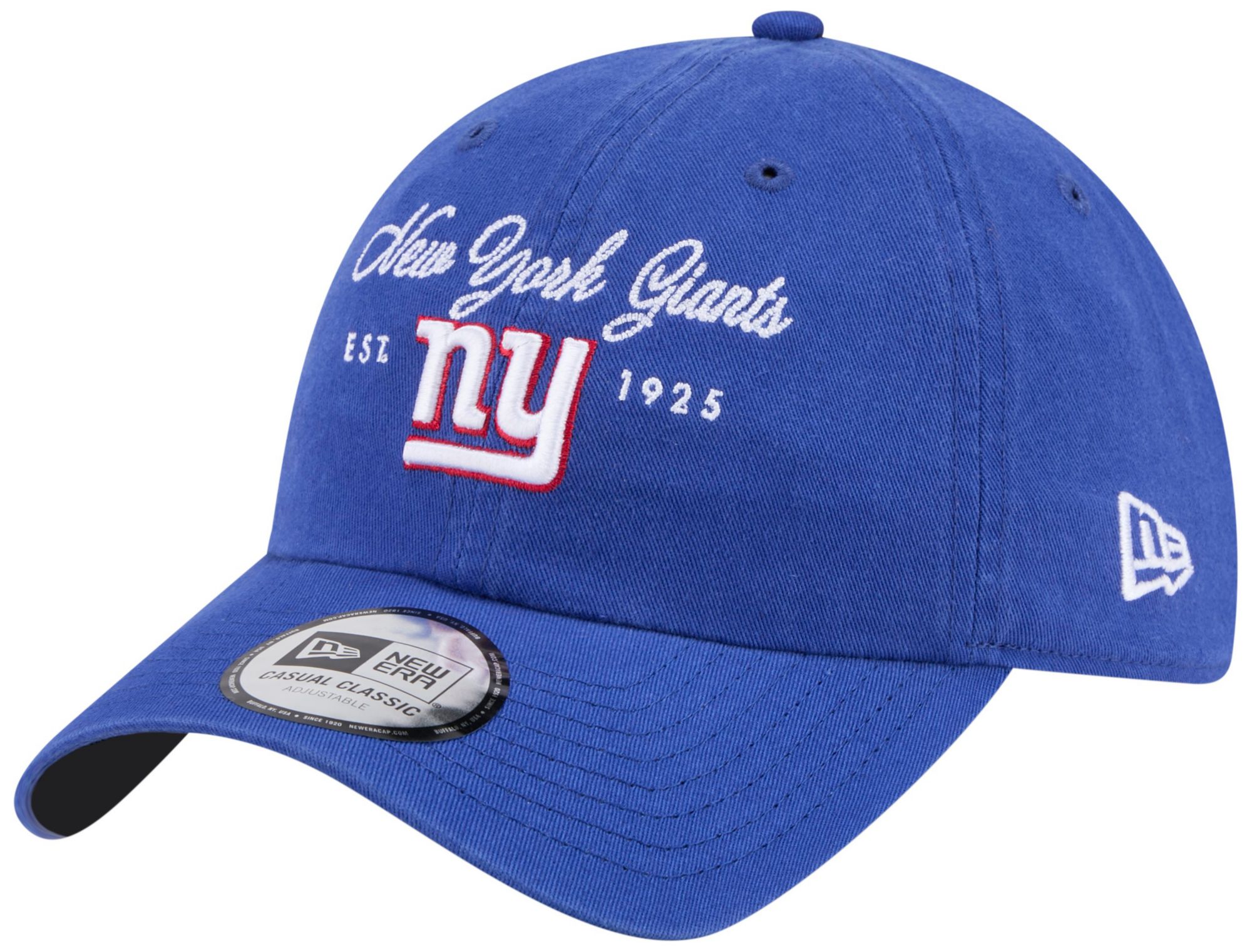 New Era Women's New York Giants Blue Script Casual Classic