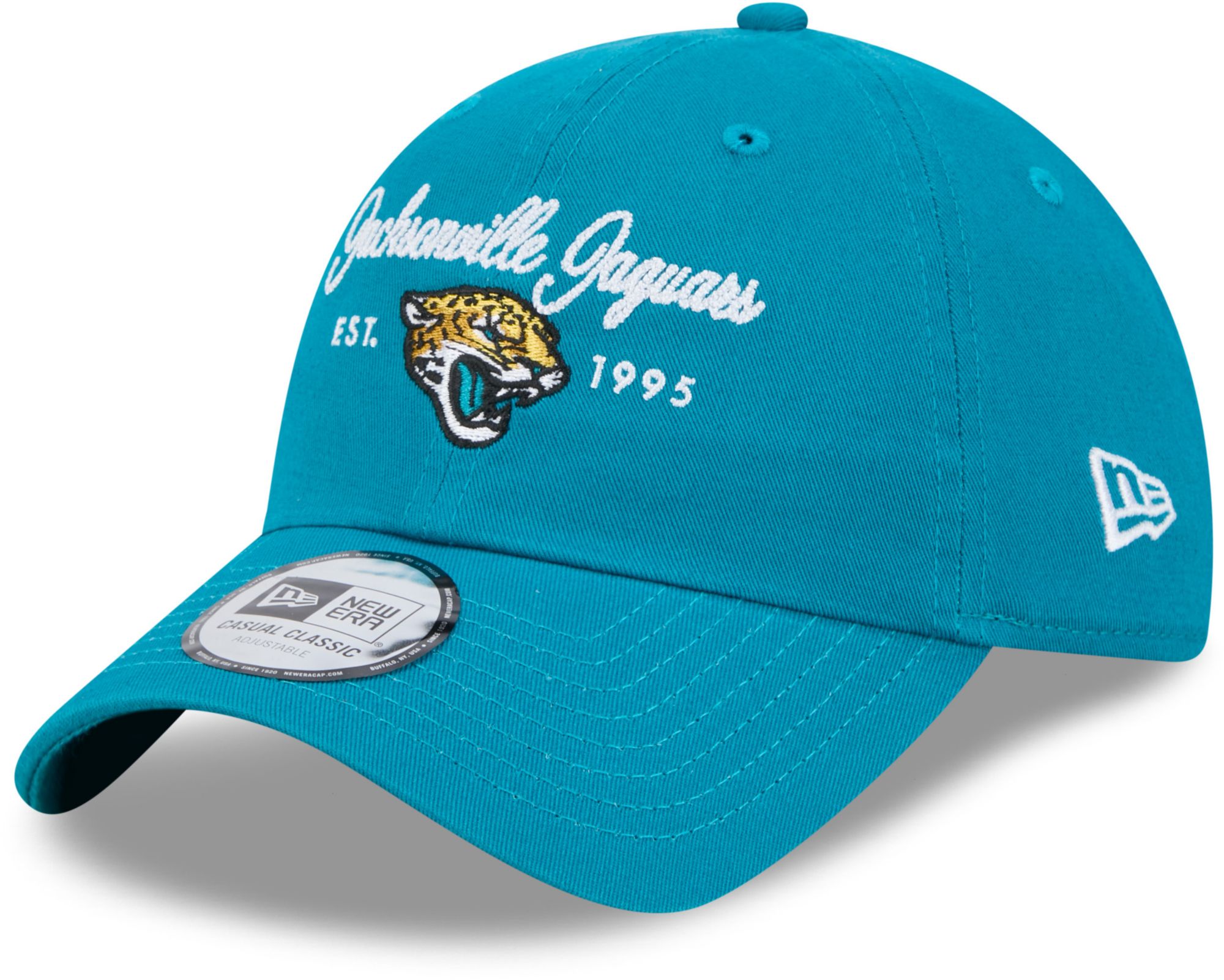 トリビュートルアーズ シェイキーウーマン New Era Women's Jacksonville Jaguars Turquoise Script Casual