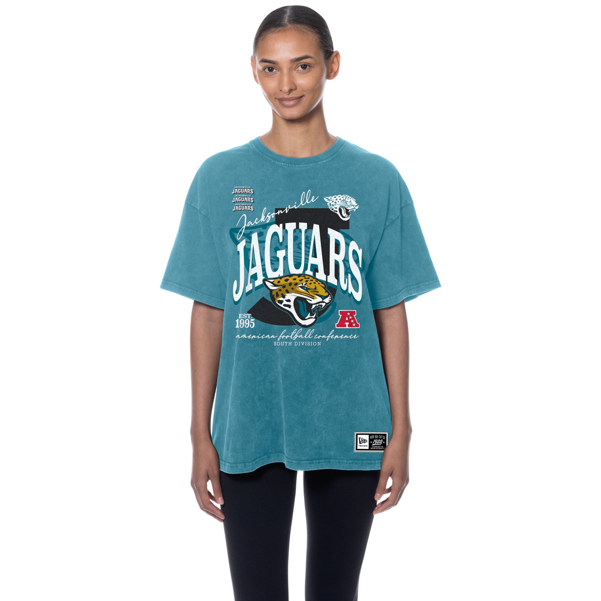 New Era Women's Jacksonville Jaguars Oversized Mineral Washed