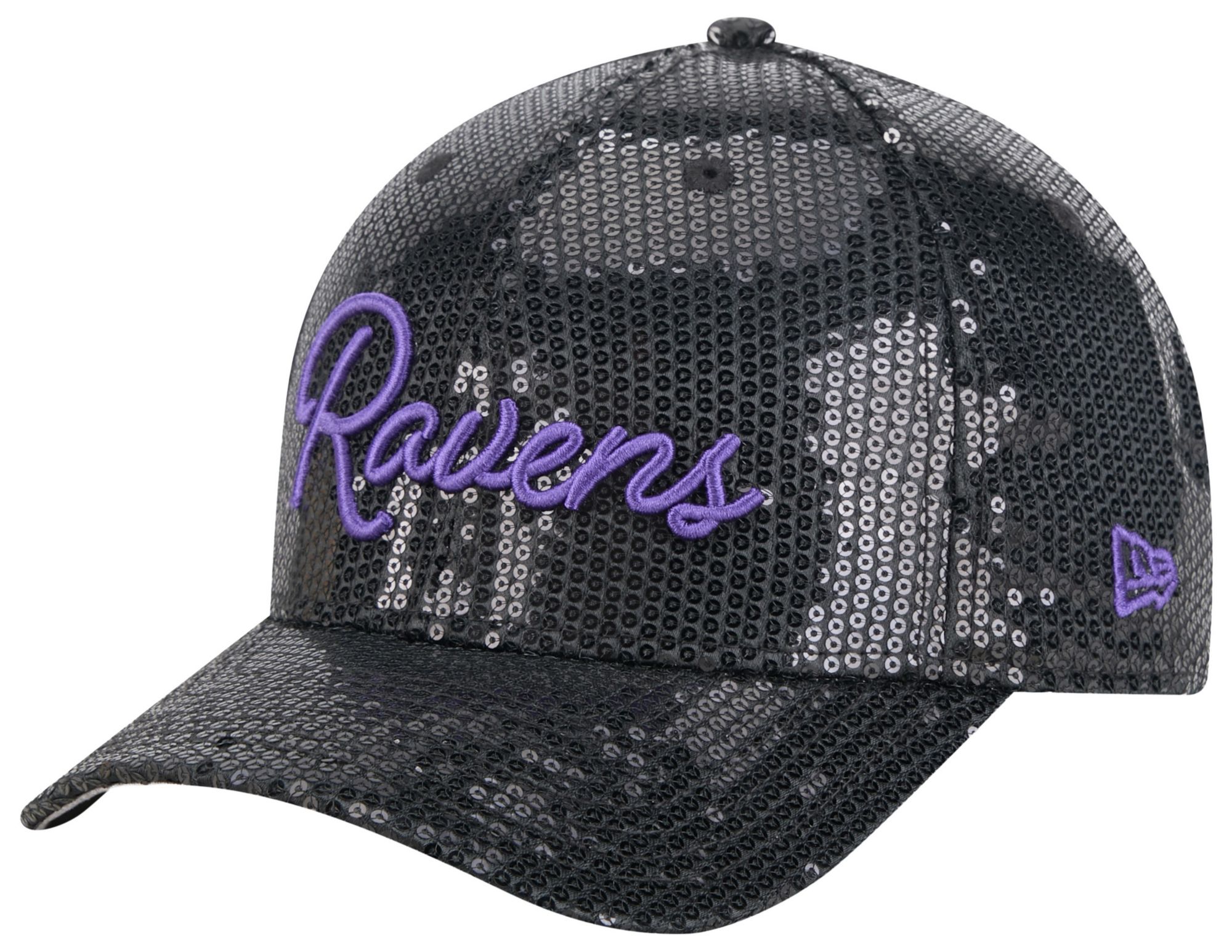 New Era Women's Baltimore Ravens Black Sequin Script 9Forty