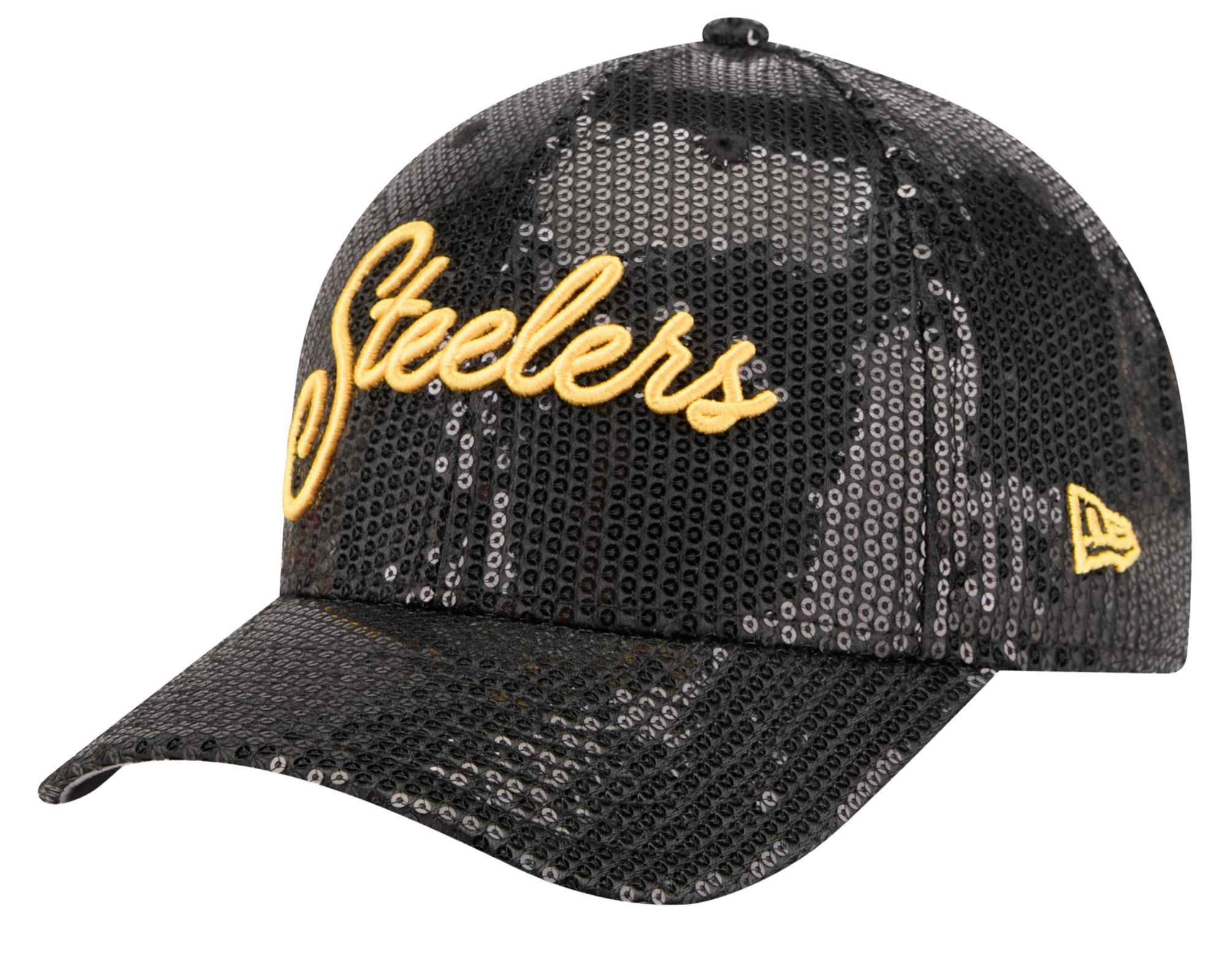 New Era Women's Pittsburgh Steelers Black Sequin Script 9Forty