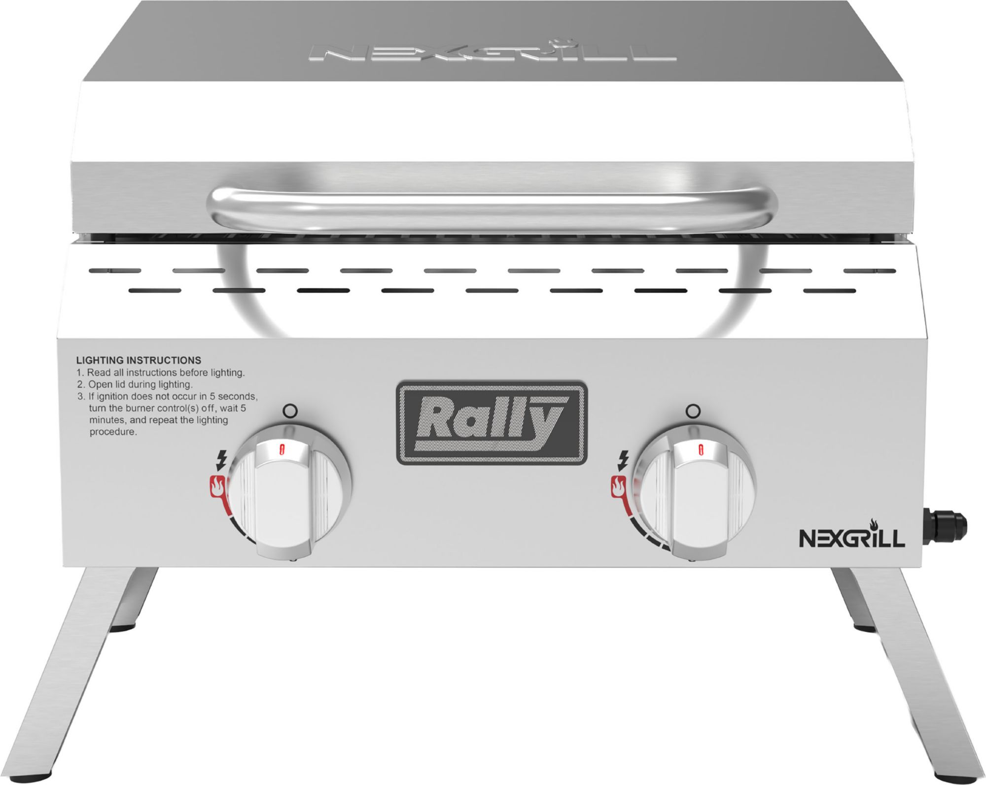 Nexgrill Rally 2-Burner Portable Gas Grill - Stainless Steel