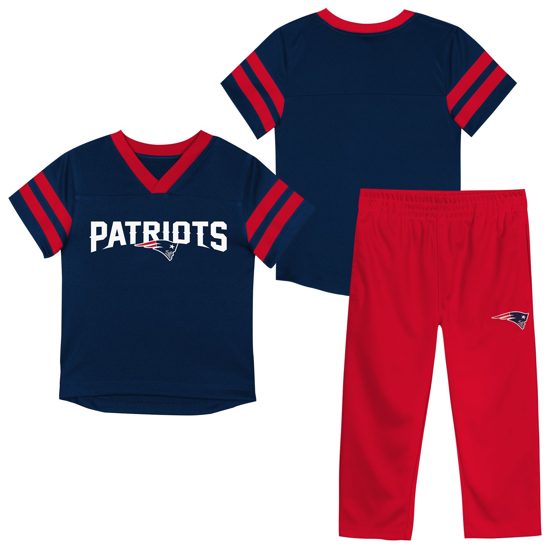 NFL Team Apparel Toddler New England Patriots Red Zone Set