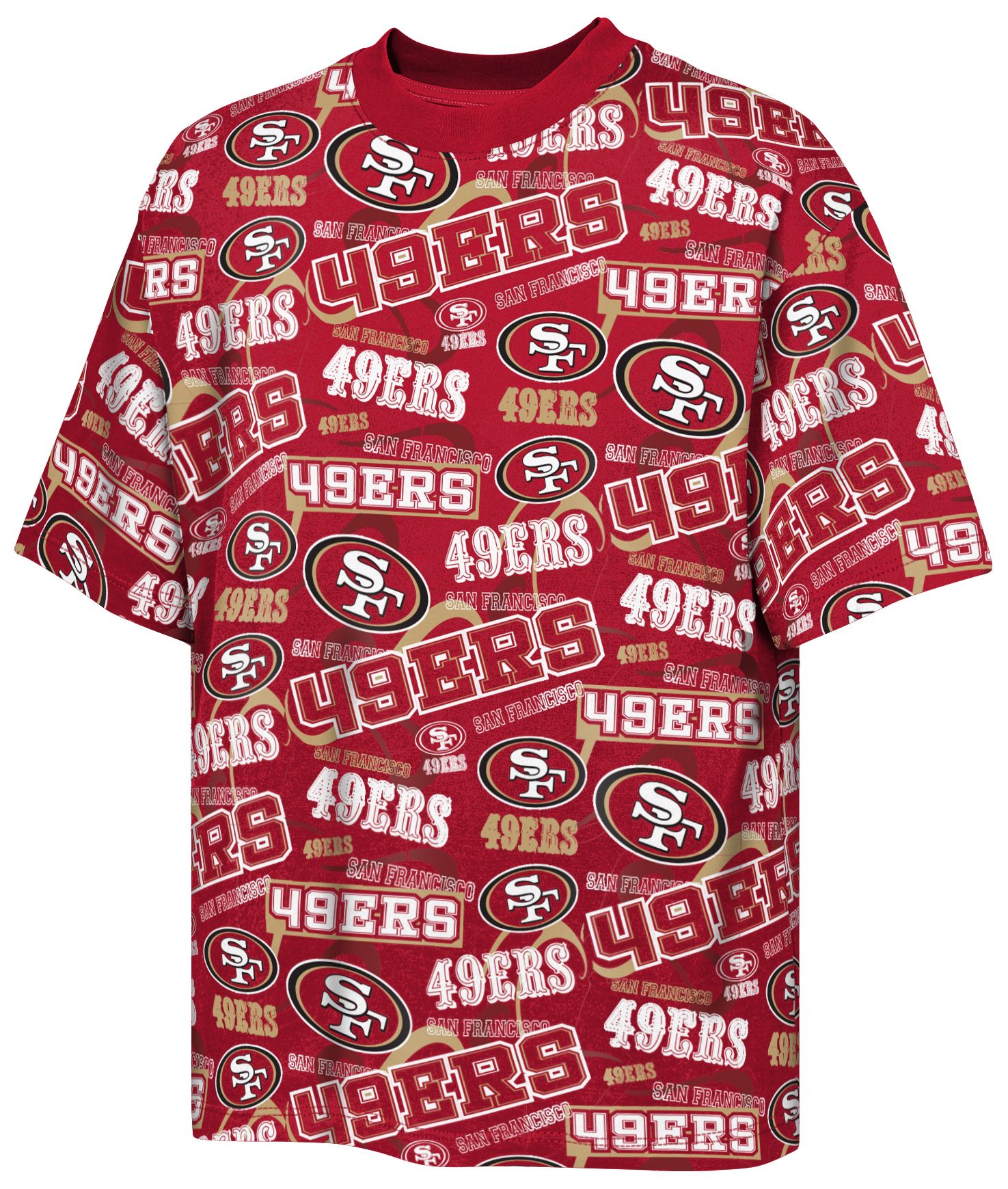 NFL Team Apparel Youth San Francisco 49ers Red Shift T-Shirt
