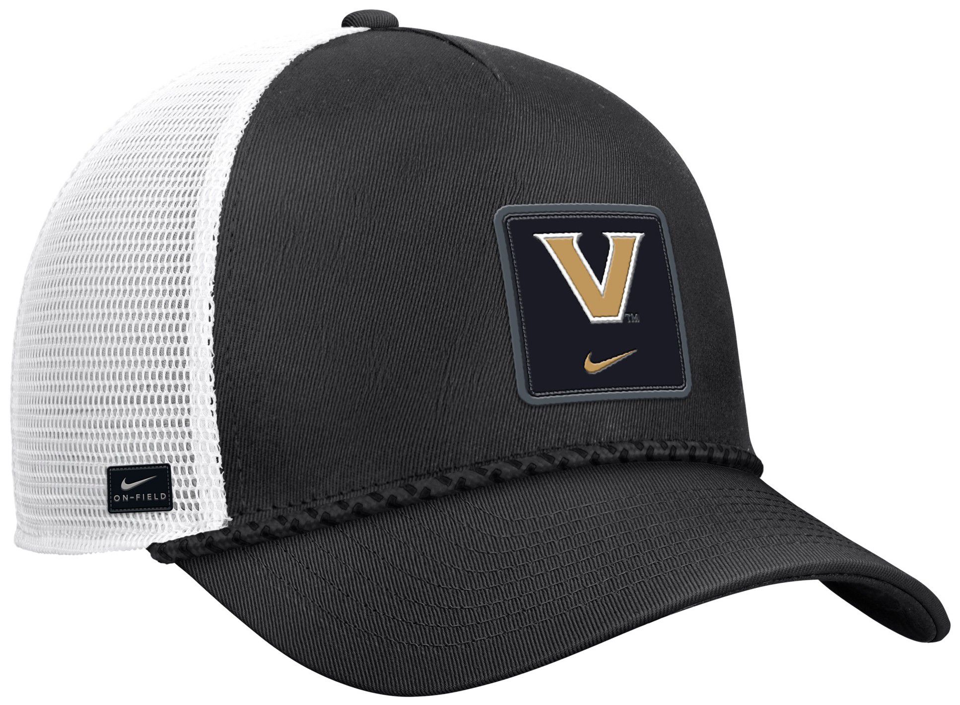 Nike Adult Vanderbilt Commodores Black Gameday Adjustable Trucker