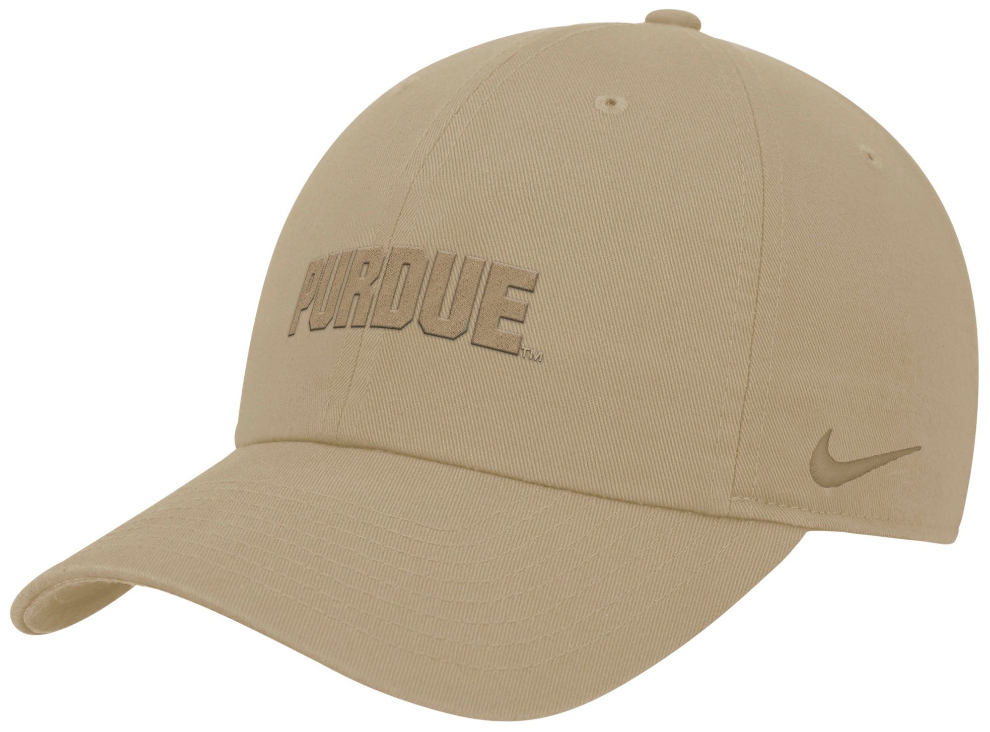 Nike Adult Purdue Boilermakers Beige Tonal Club Adjustable Hat