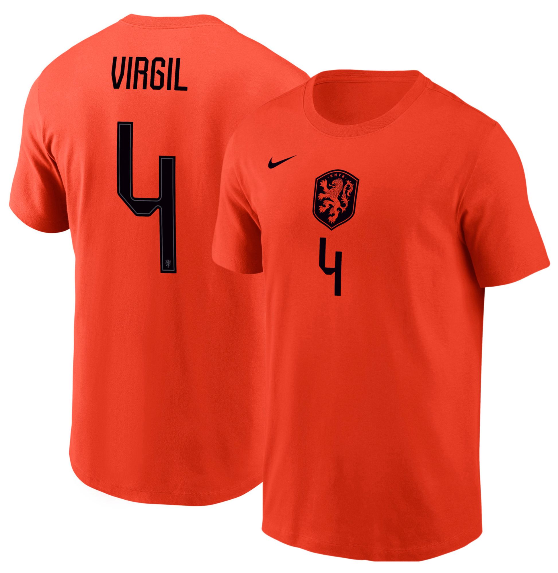 Nike Adult Netherlands Virgil Van Djik #4 Home T-Shirt | Dick's