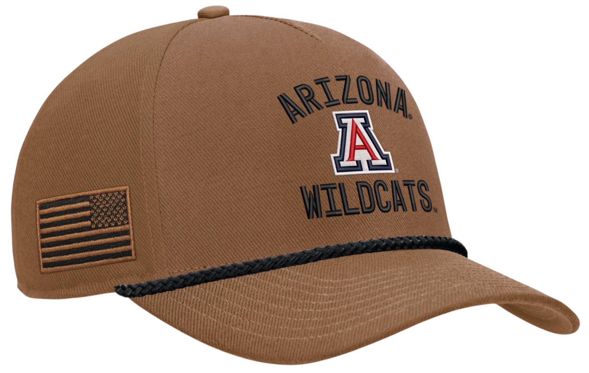 【新品未使用】BROWN by 2-tacs Souvenir cap Nike Adult Arizona Wildcats 2026 Military Appreciation Trucker Hat