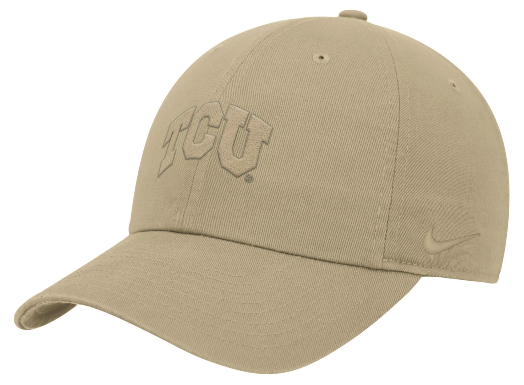 Nike Adult TCU Horned Frogs Beige Tonal Club Adjustable Hat