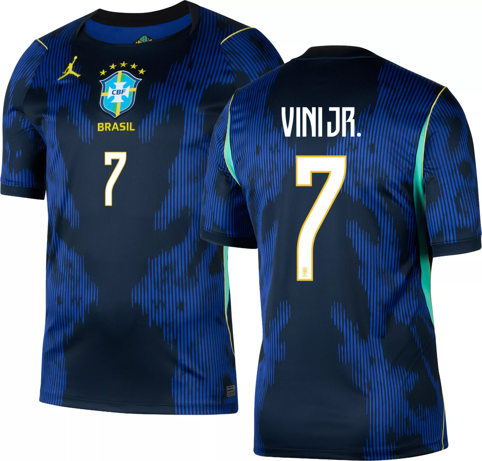 Jordan Adult Brazil Vinicius Junior #7 2026 Away Replica Jersey