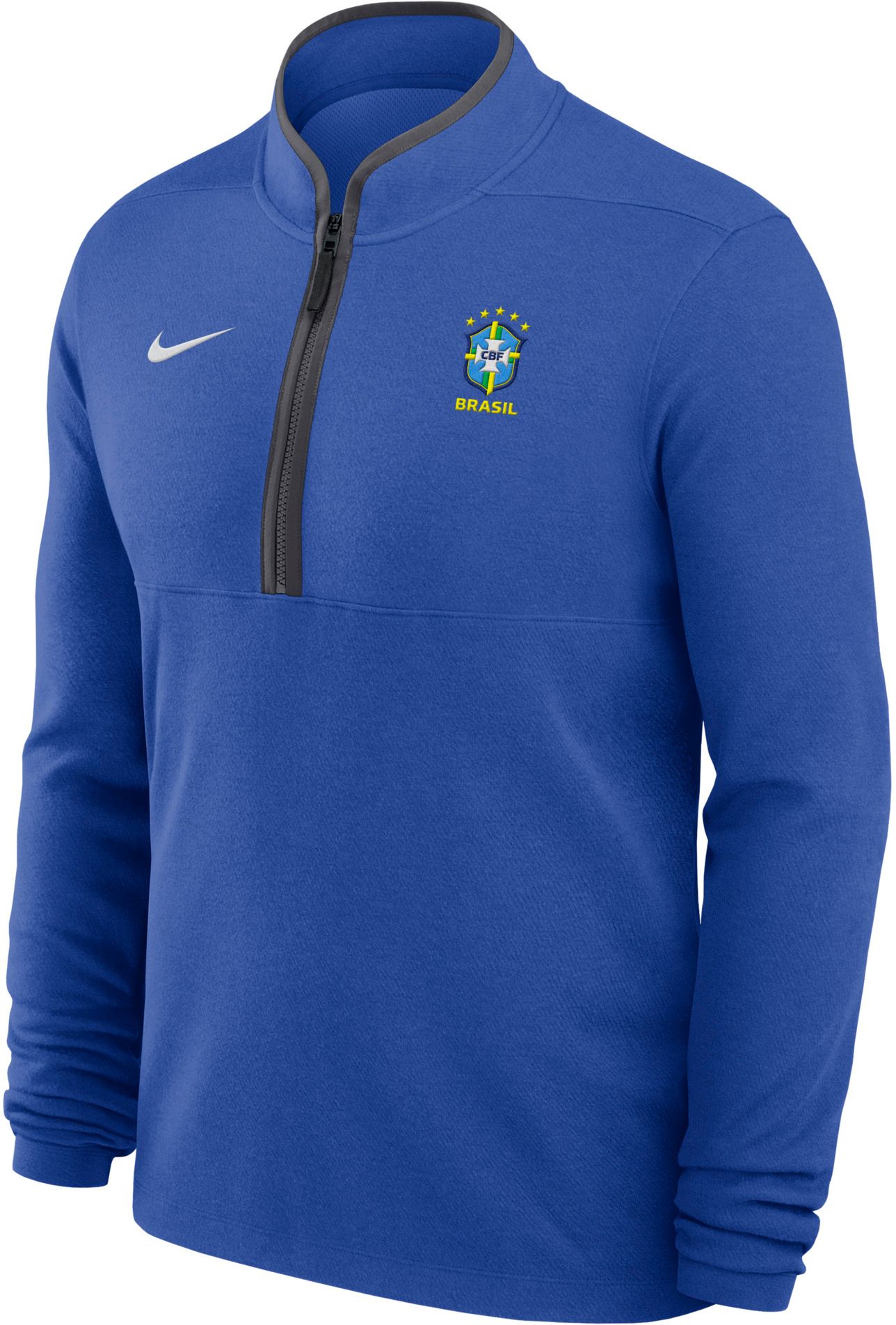 Nike Adult Brazil Royal Away Victory Dri-Fit 1/4 Zip Pullover
