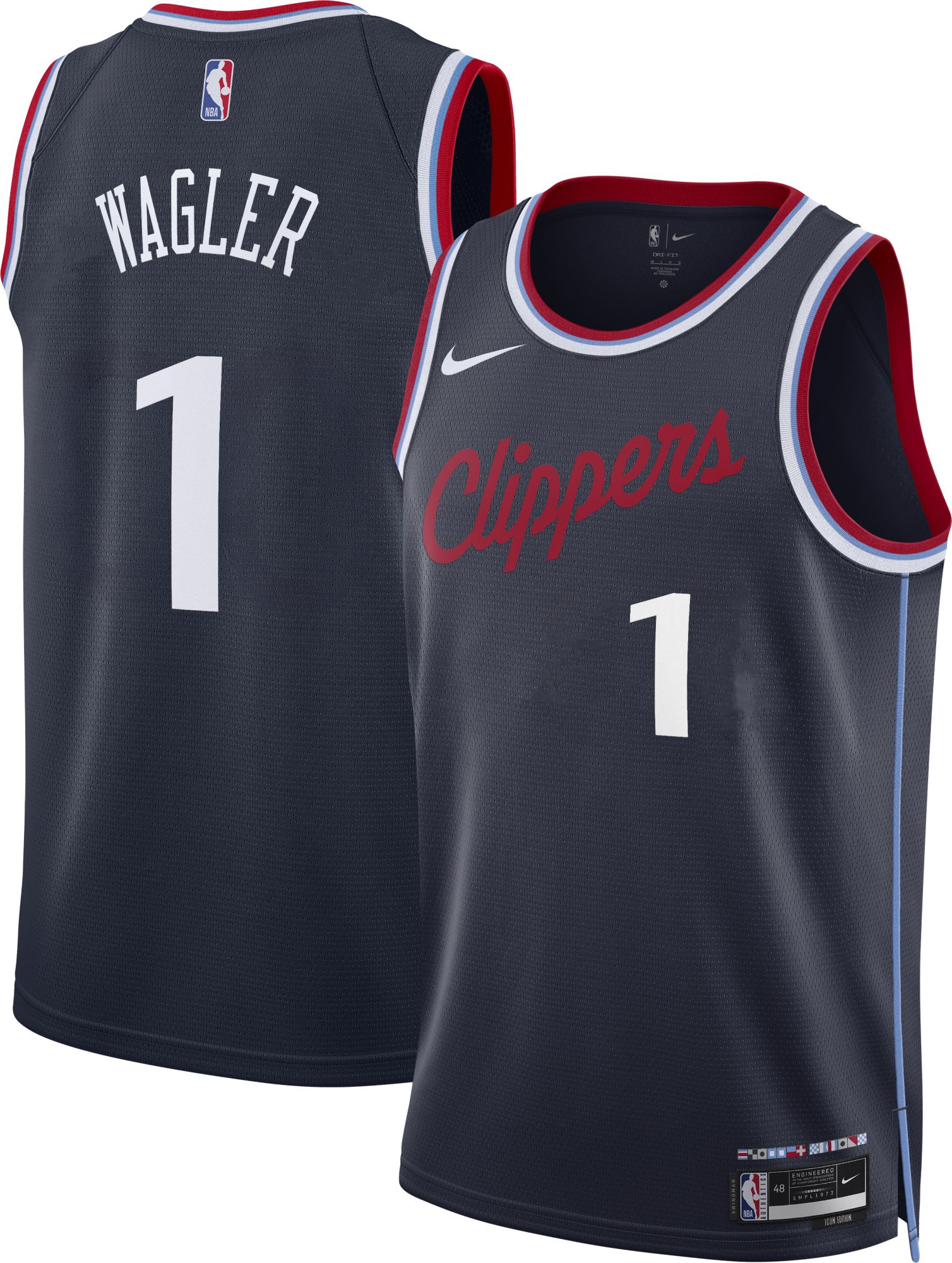 Nike Adult Los Angeles Clippers Keaton Wagler 2026 NBA Draft Pick