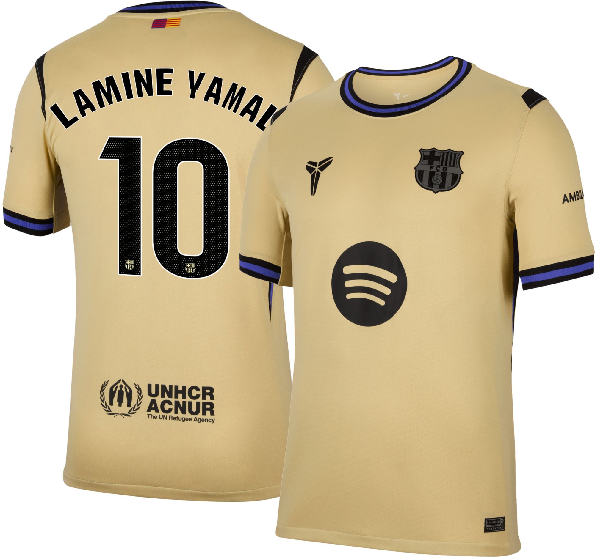 Nike Adult FC Barcelona Lamine Yamal #10 2025-26 Away Replica