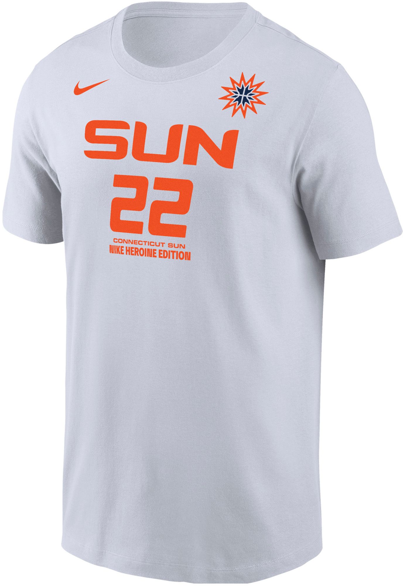 邦楽 KEN SPORT / THE SUN Nike Adult Connecticut Sun White Saniya Rivers #22 T-Shirt