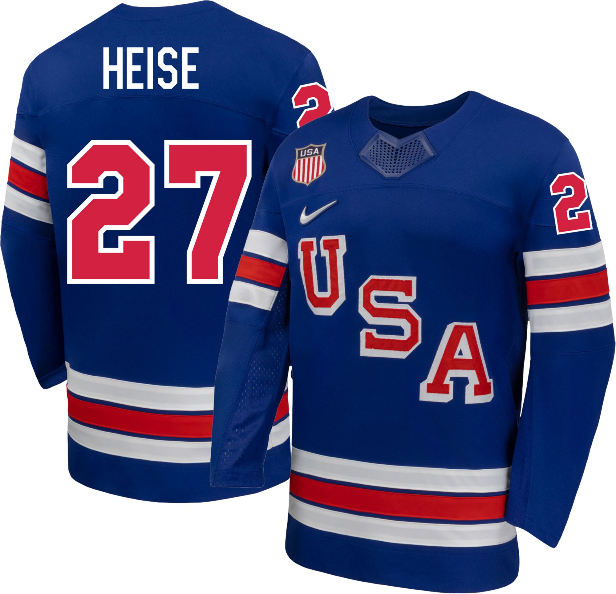 Nike Adult Team USA Blue Taylor Heise #27 Replica Jersey | Dick's