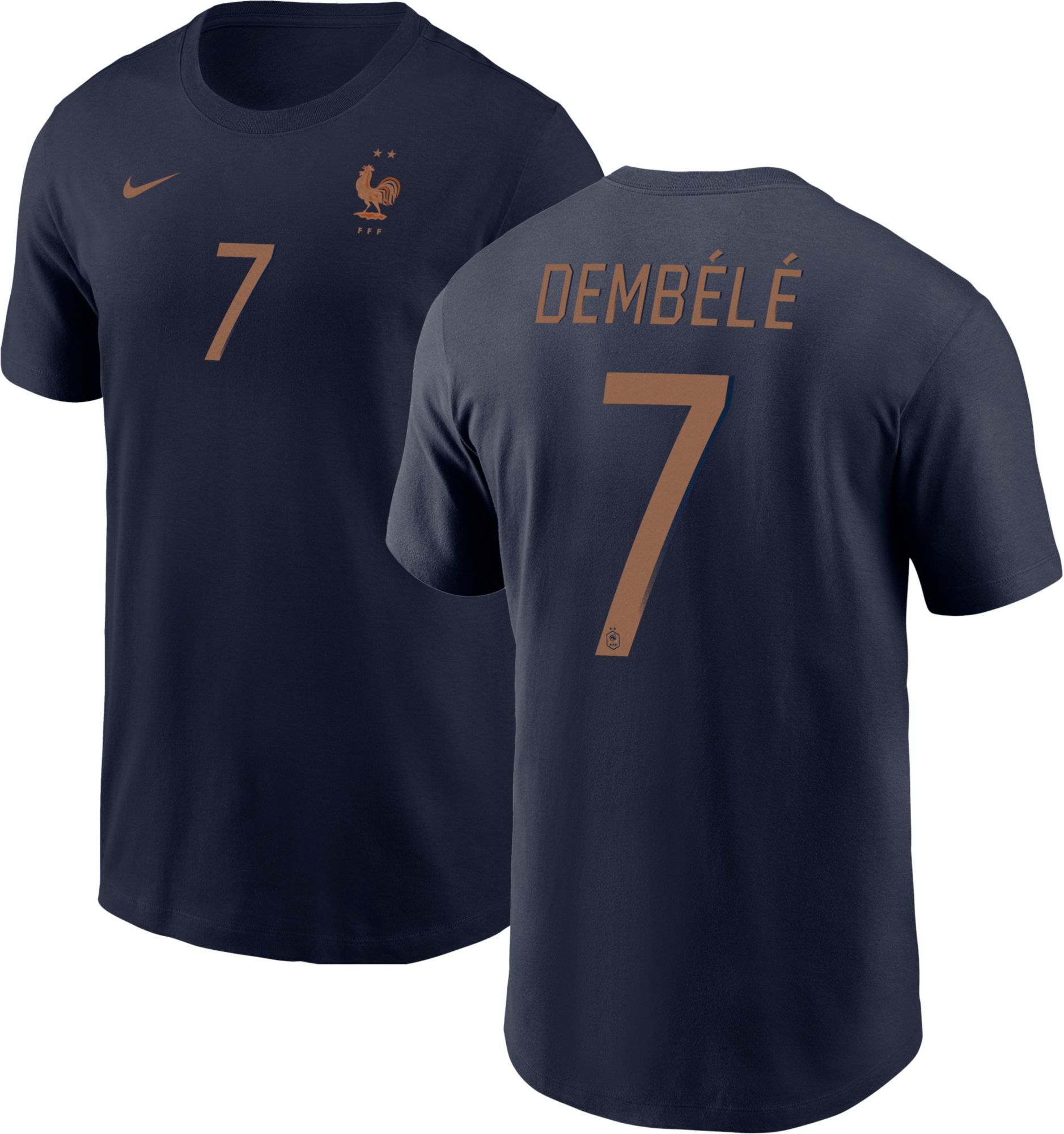 Nike フランス代表 DEMBELE 7 M Nike Adult France Ousmane Dembele #7 Home T-Shirt | Dick's