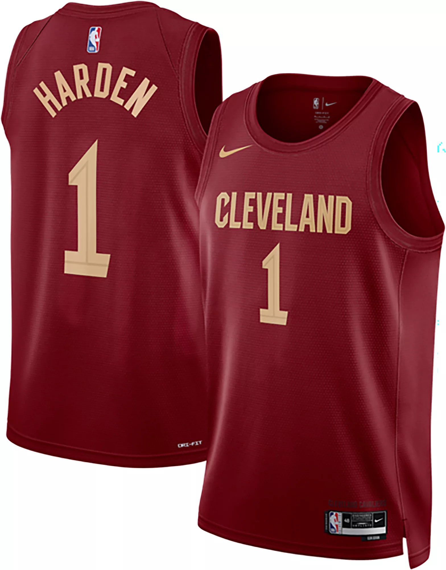 Nike Adult Cleveland Cavaliers James Harden #1 Swingman Icon Jersey