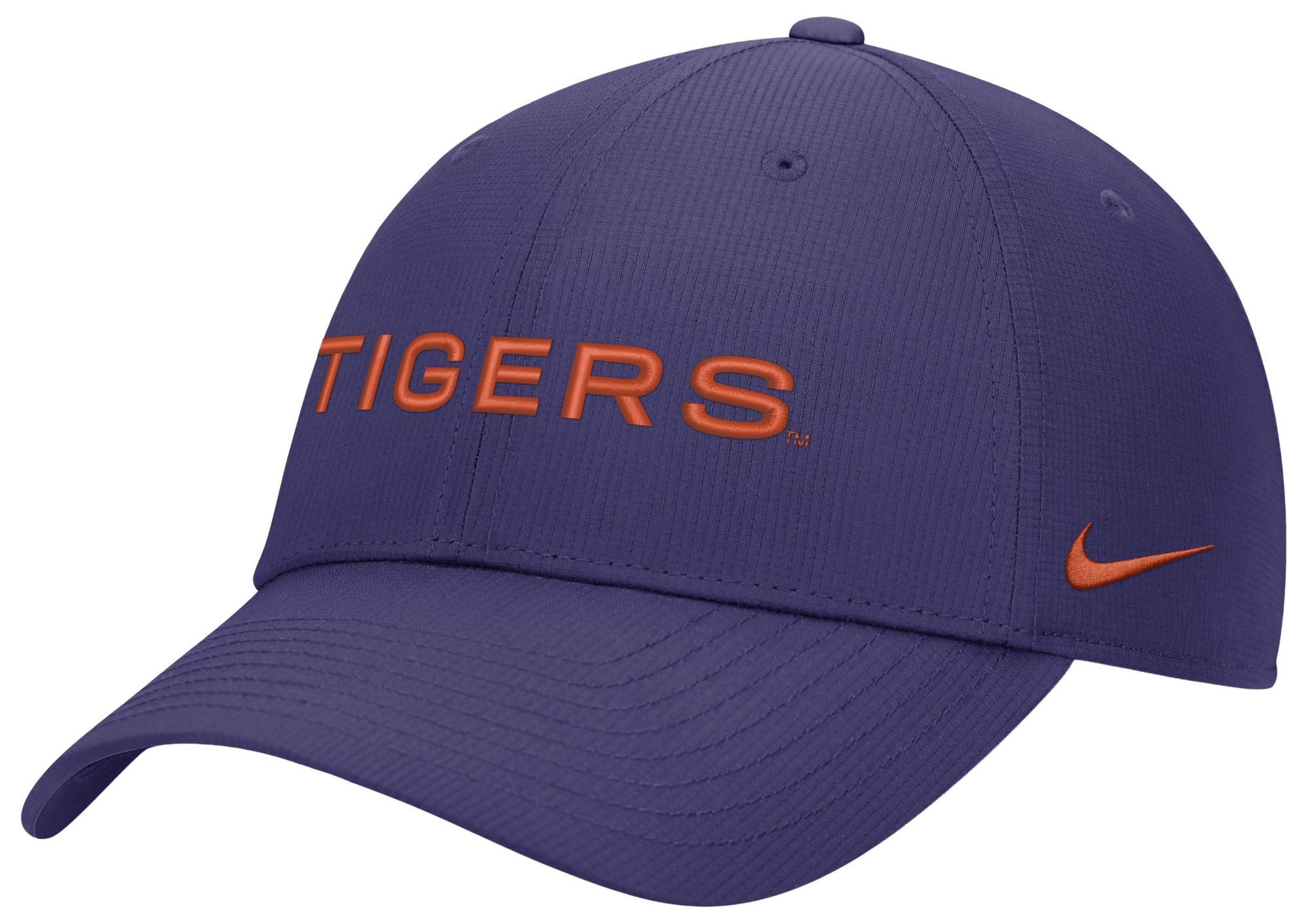 Nike Adult Clemson Tigers Orchid Ripstop Club Game Day Structured