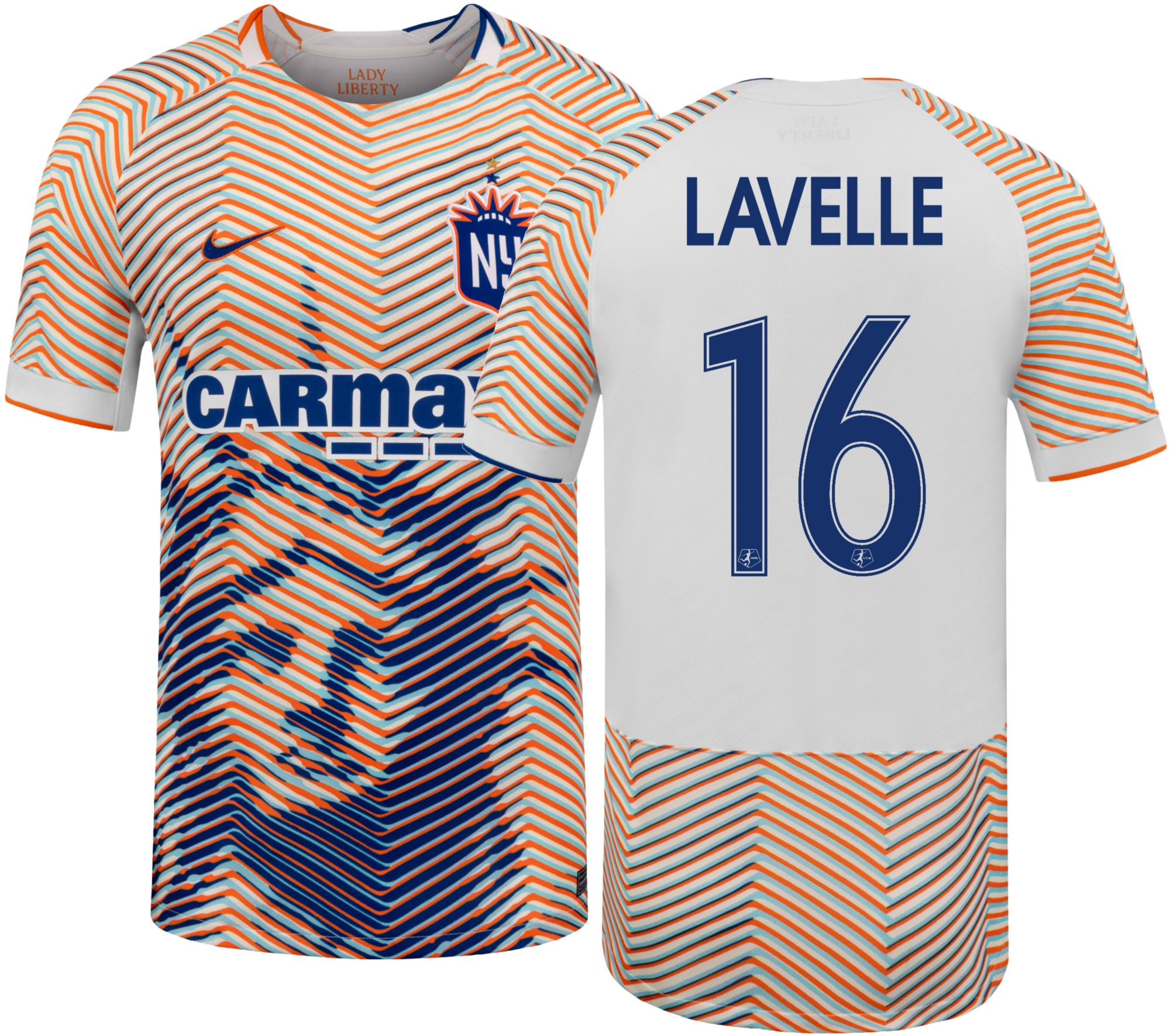 Nike Adult NJ/NY Gotham FC Rose Lavelle #16 Off-White 2026 Third