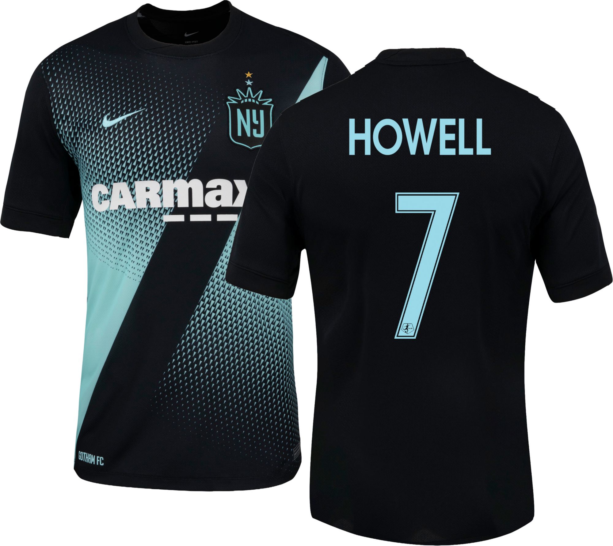 Nike Adult NJ/NY Gotham FC Jaelin Howell #7 Black 2026 Home